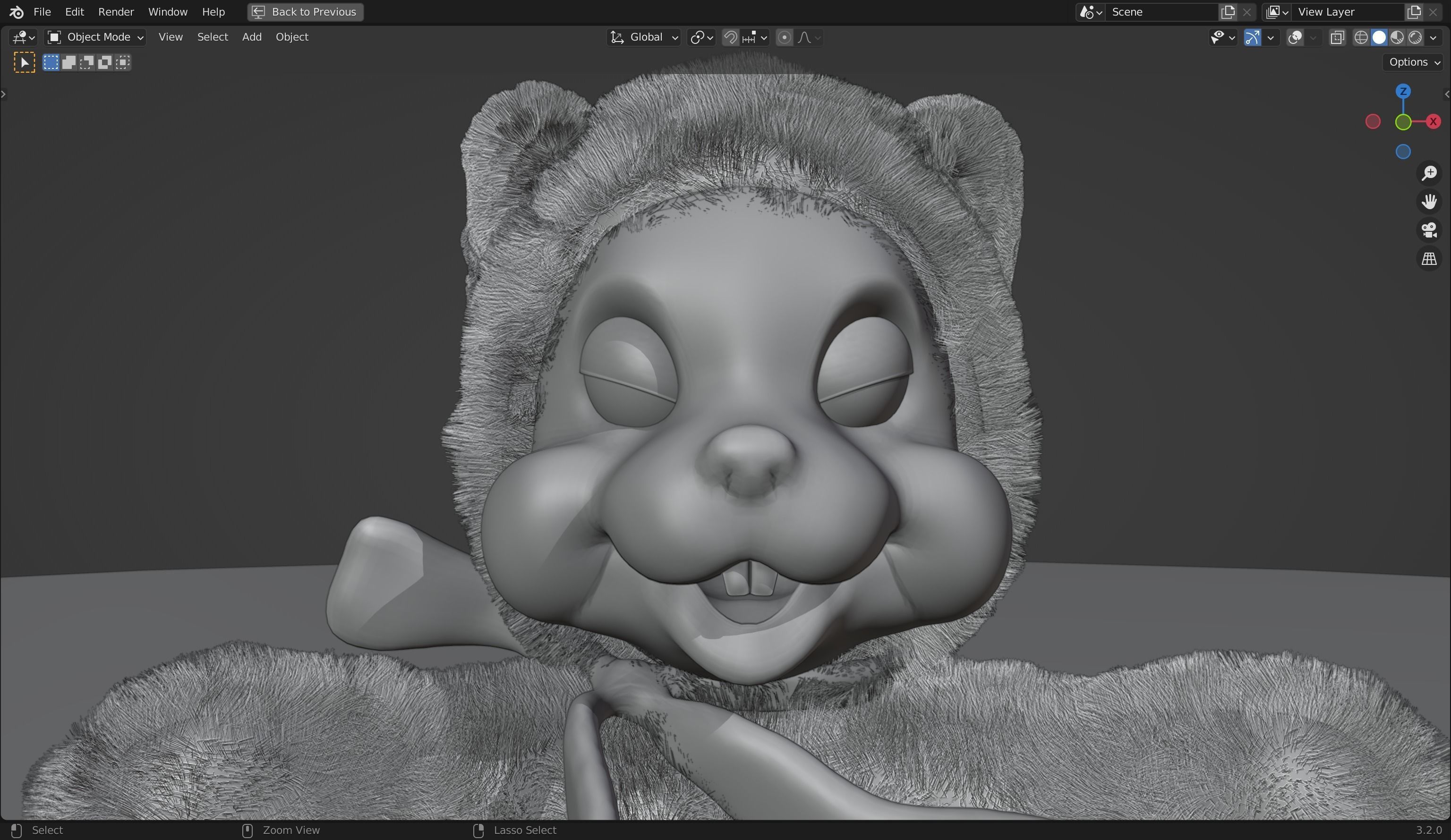 Skunk Furry 3d Model 3D model | CGTrader