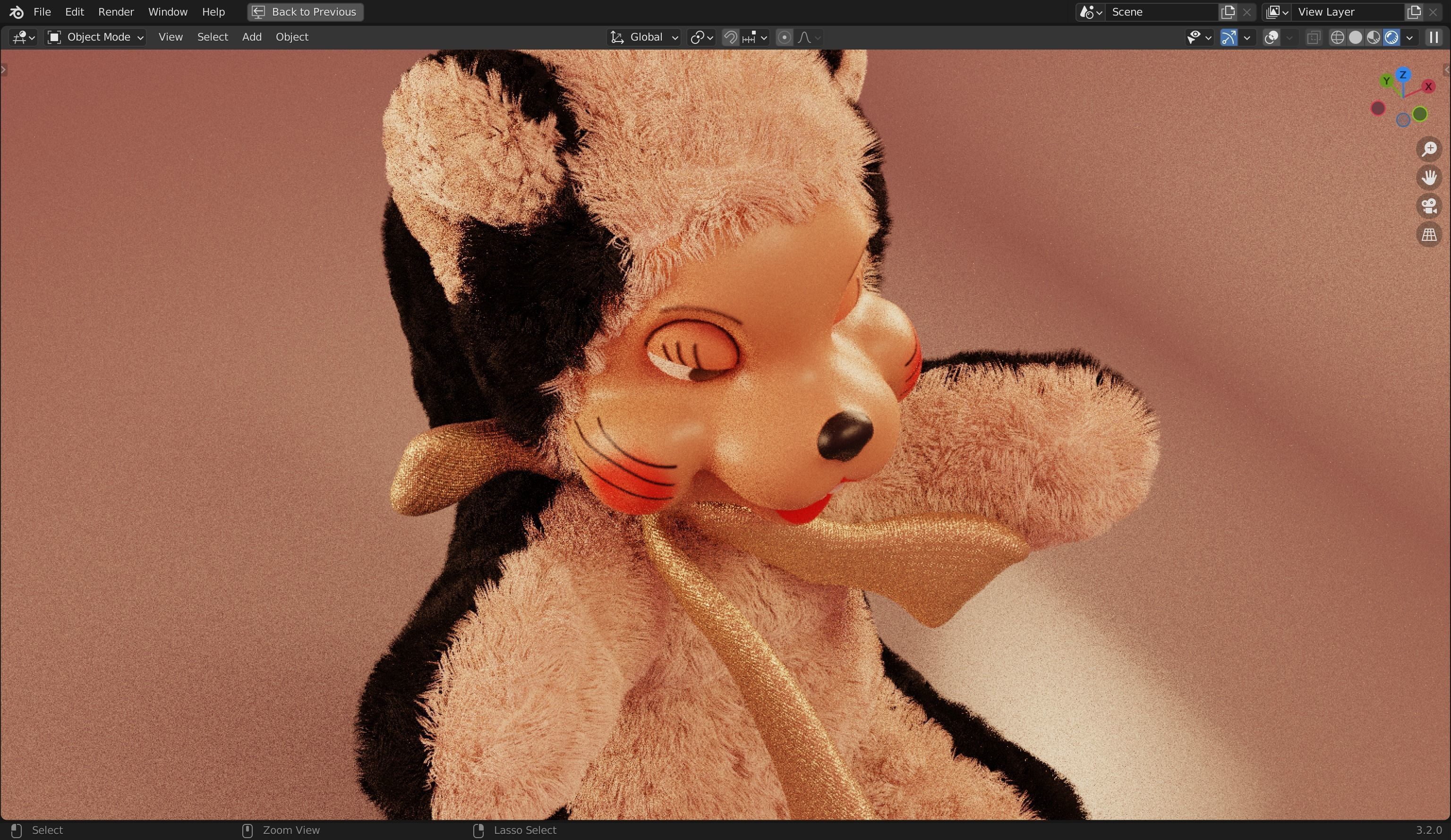 Skunk Furry 3d Model 3D model | CGTrader