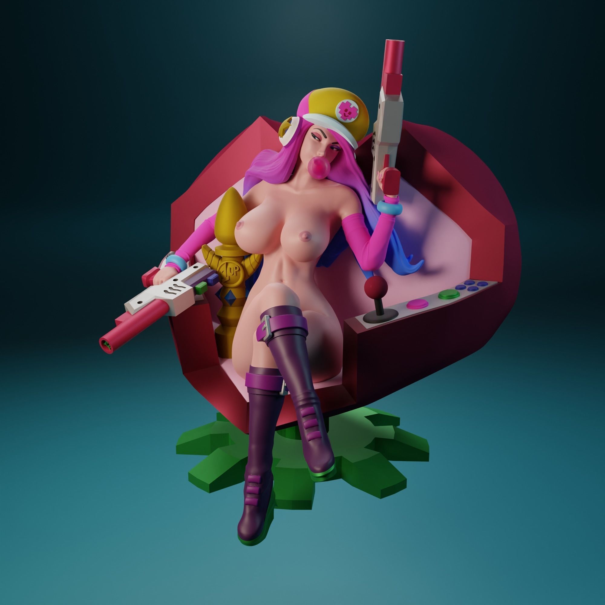 NSFW Arcade Miss Fortune 3D print model_6