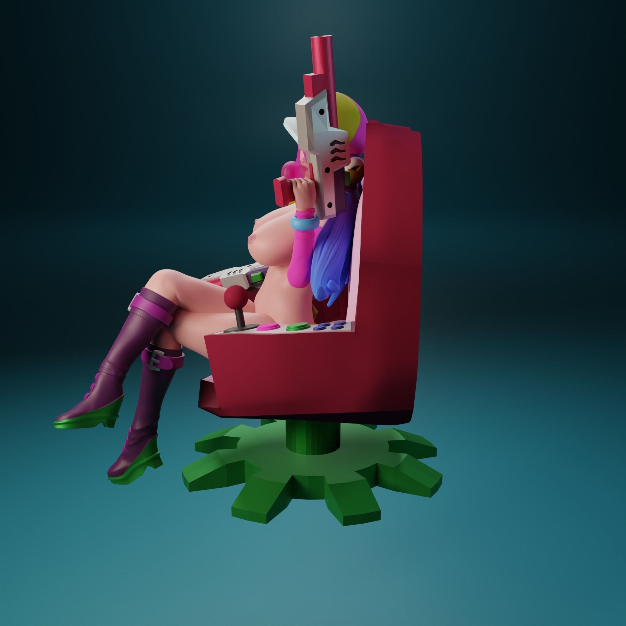 NSFW Arcade Miss Fortune 3D print model_7