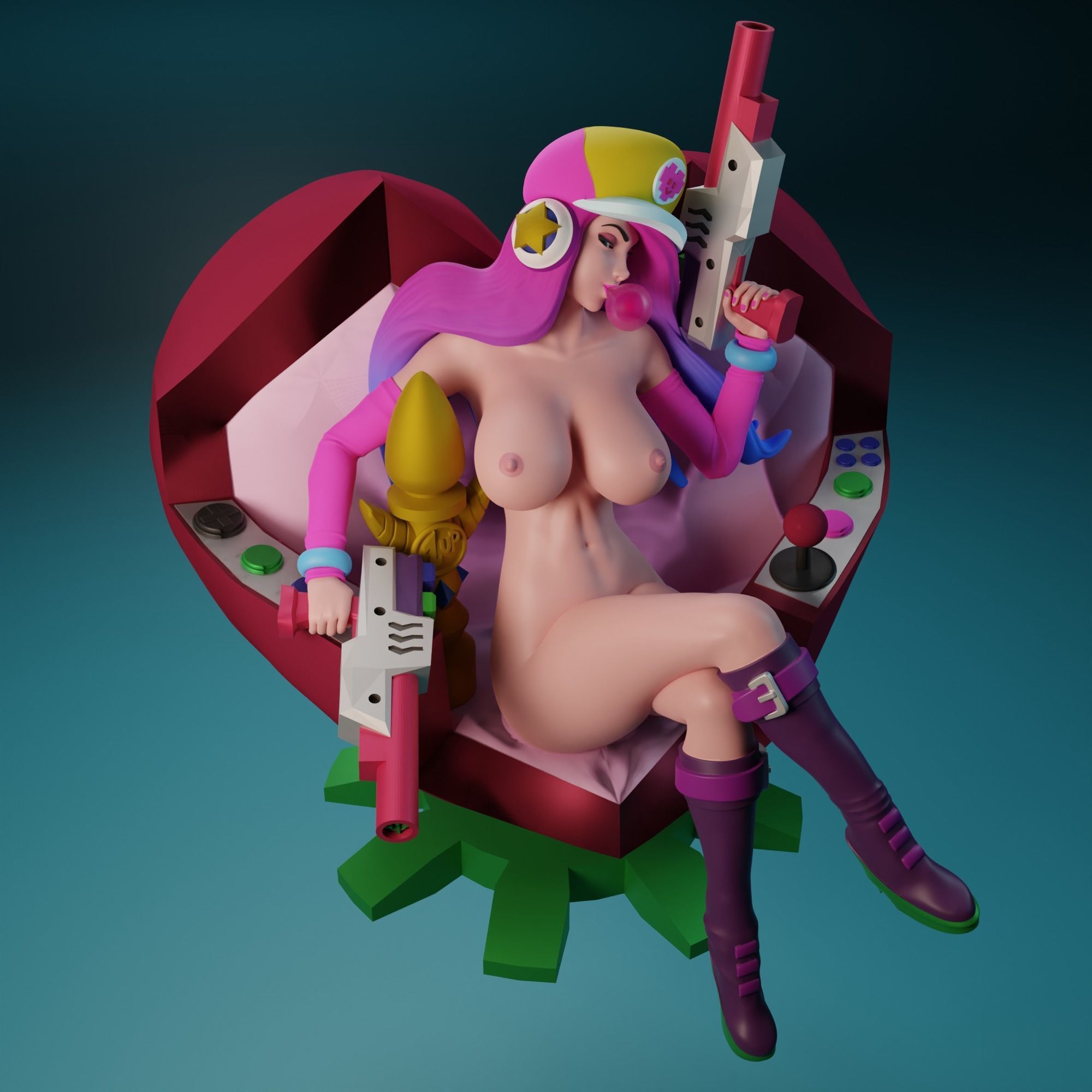 NSFW Arcade Miss Fortune 3D print model_1