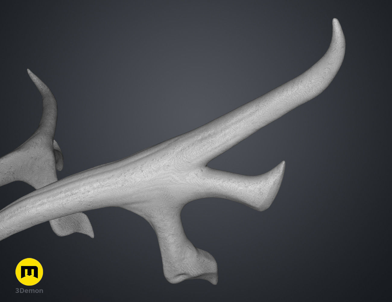 Keyleths Antler Tiara - The Legend of Vox Machina 3D print model_13