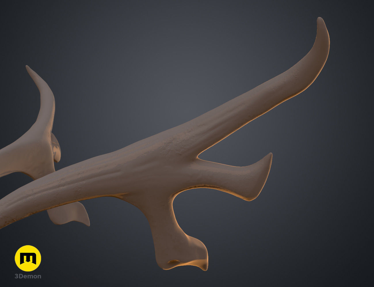 Keyleths Antler Tiara - The Legend of Vox Machina 3D print model_12