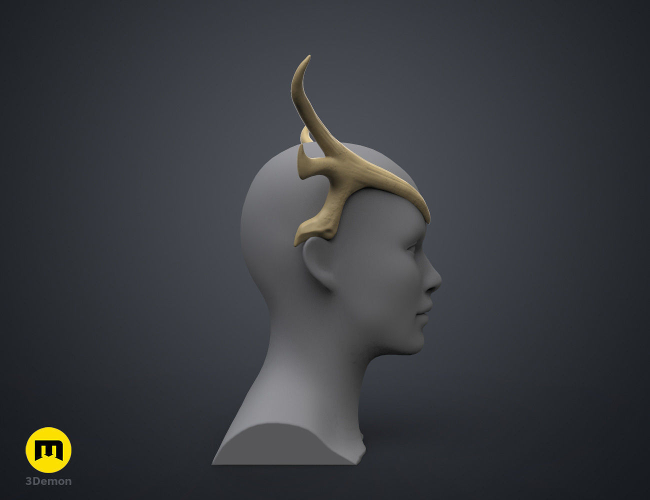 Keyleths Antler Tiara - The Legend of Vox Machina 3D print model_2