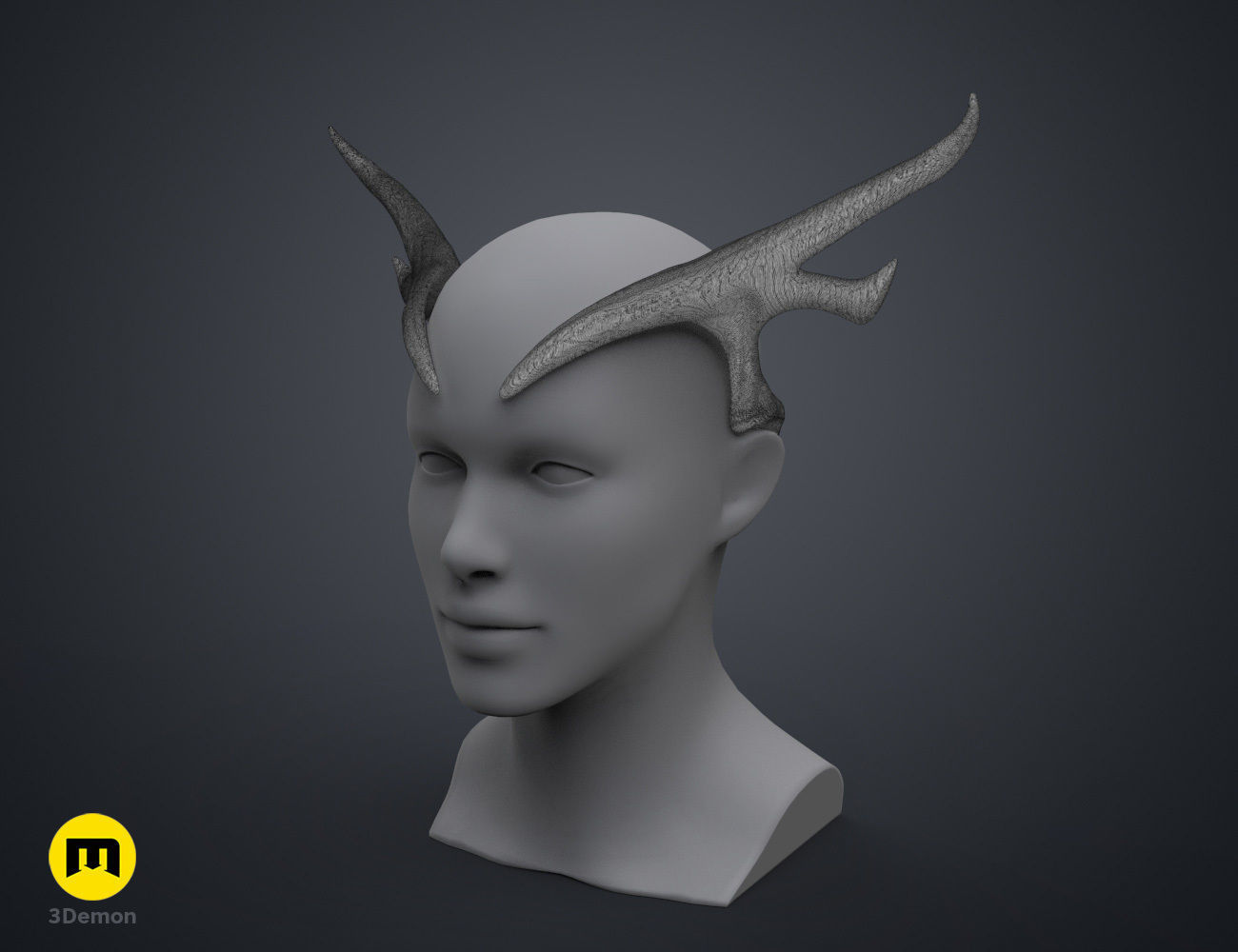 Keyleths Antler Tiara - The Legend of Vox Machina 3D print model_9