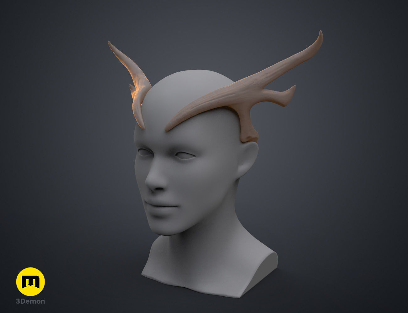 Keyleths Antler Tiara - The Legend of Vox Machina 3D print model_8