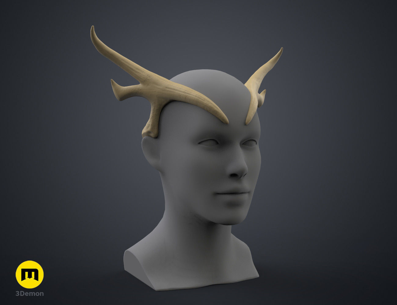 Keyleths Antler Tiara - The Legend of Vox Machina 3D print model_20