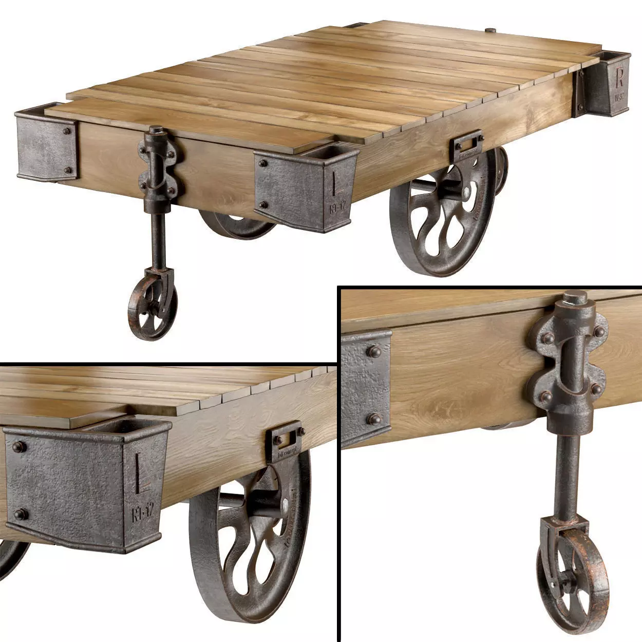 FACTORY CART COFFEE TABLE 3D model_0