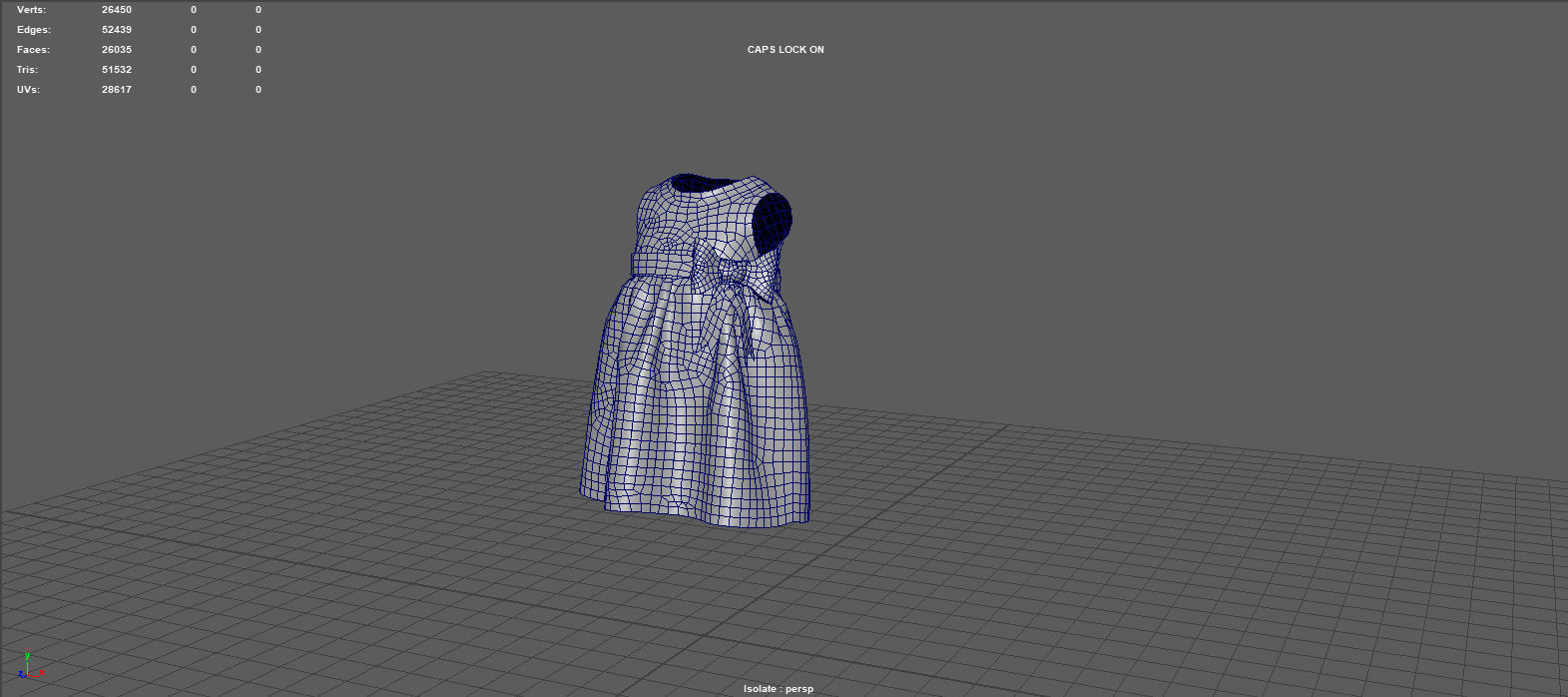 BEBE DRESS Low-poly 3D model_6