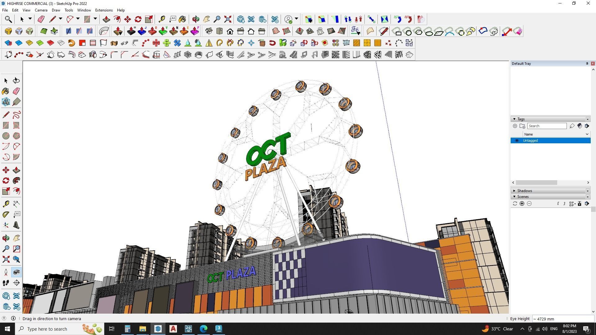Commercial building down town 3d model 3D model_10