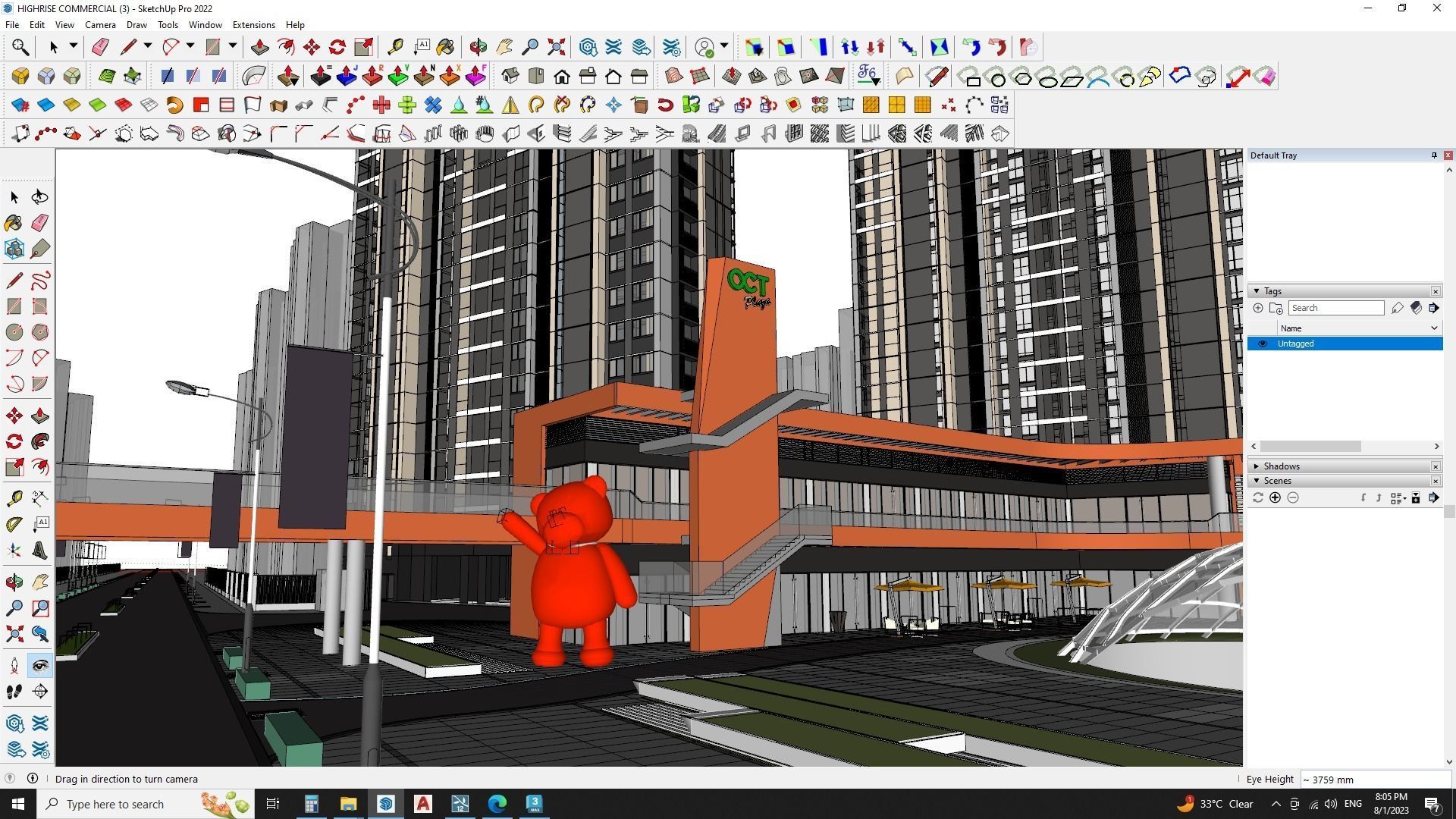 Commercial building down town 3d model 3D model_15