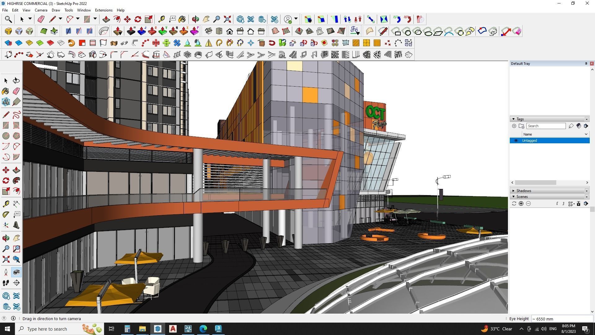 Commercial building down town 3d model 3D model_14