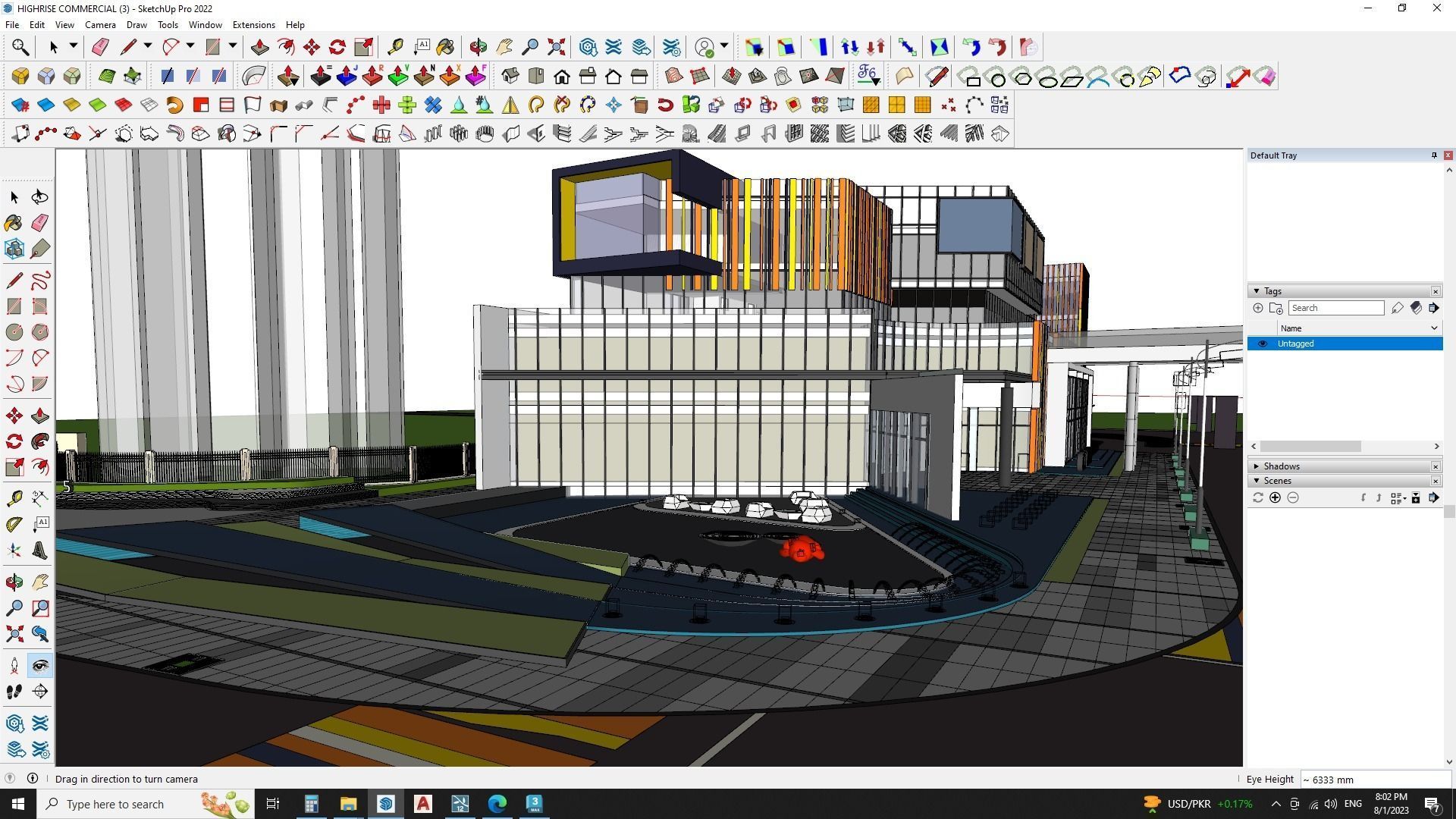Commercial building down town 3d model 3D model_12
