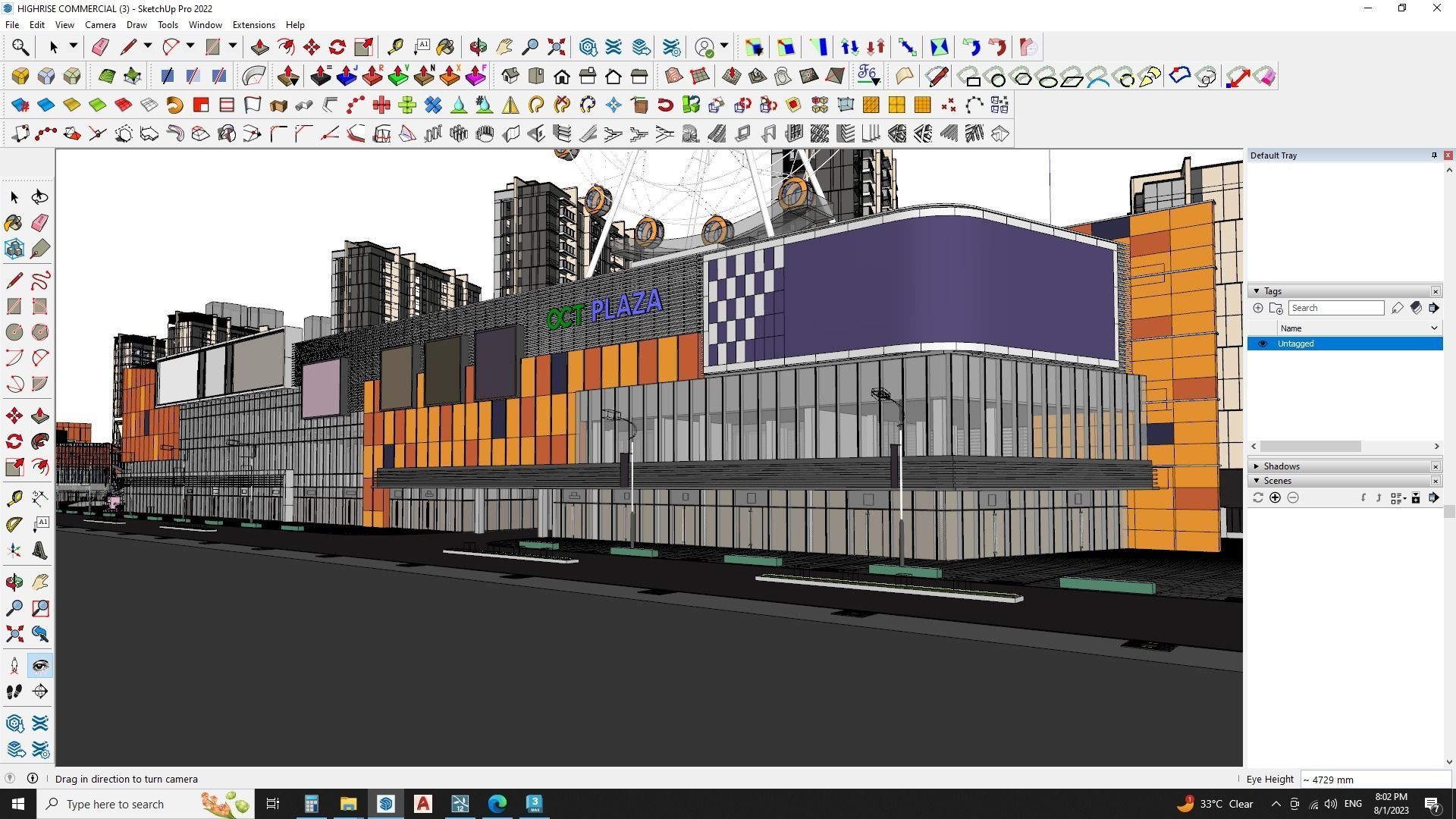Commercial building down town 3d model 3D model_9
