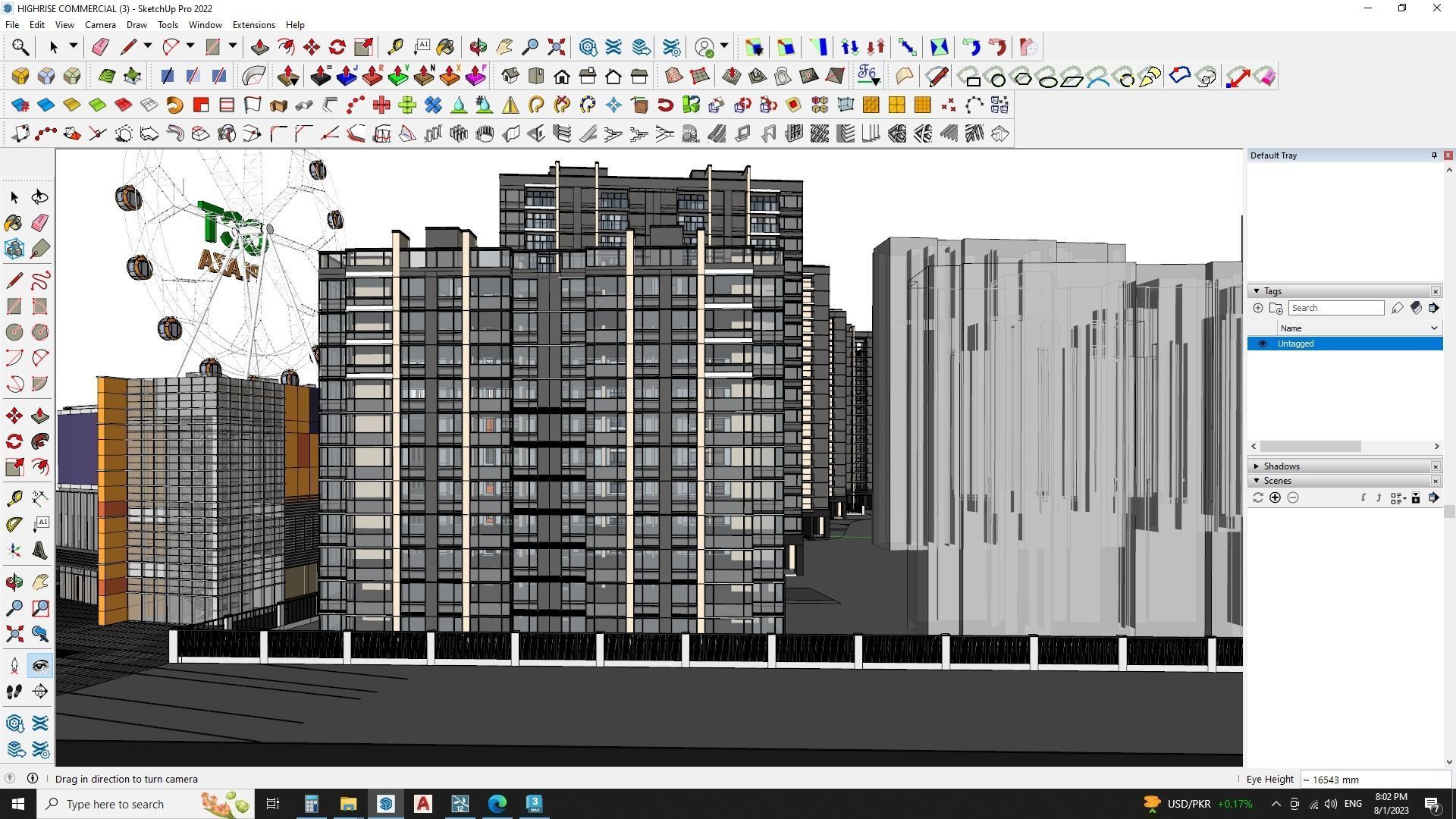 Commercial building down town 3d model 3D model_11
