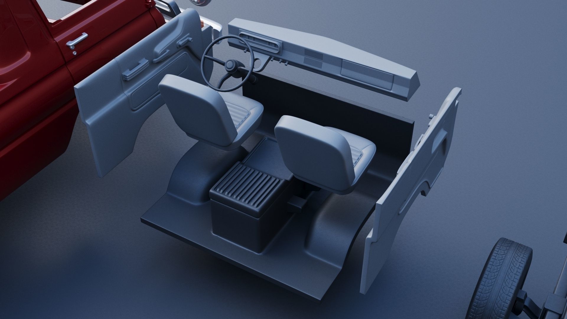 Dodge A100 Pickup 3D print model_17