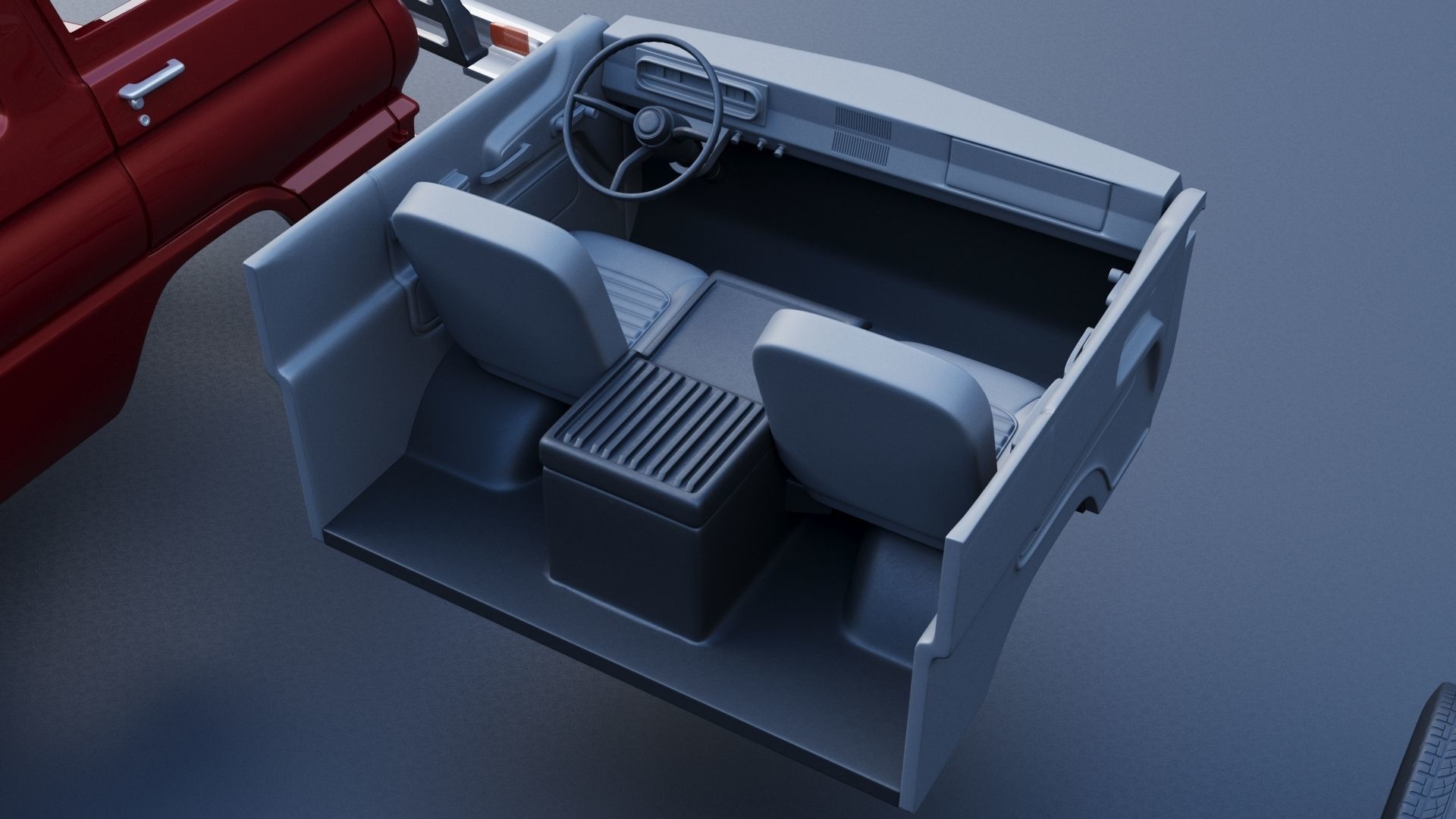 Dodge A100 Pickup 3D print model_16