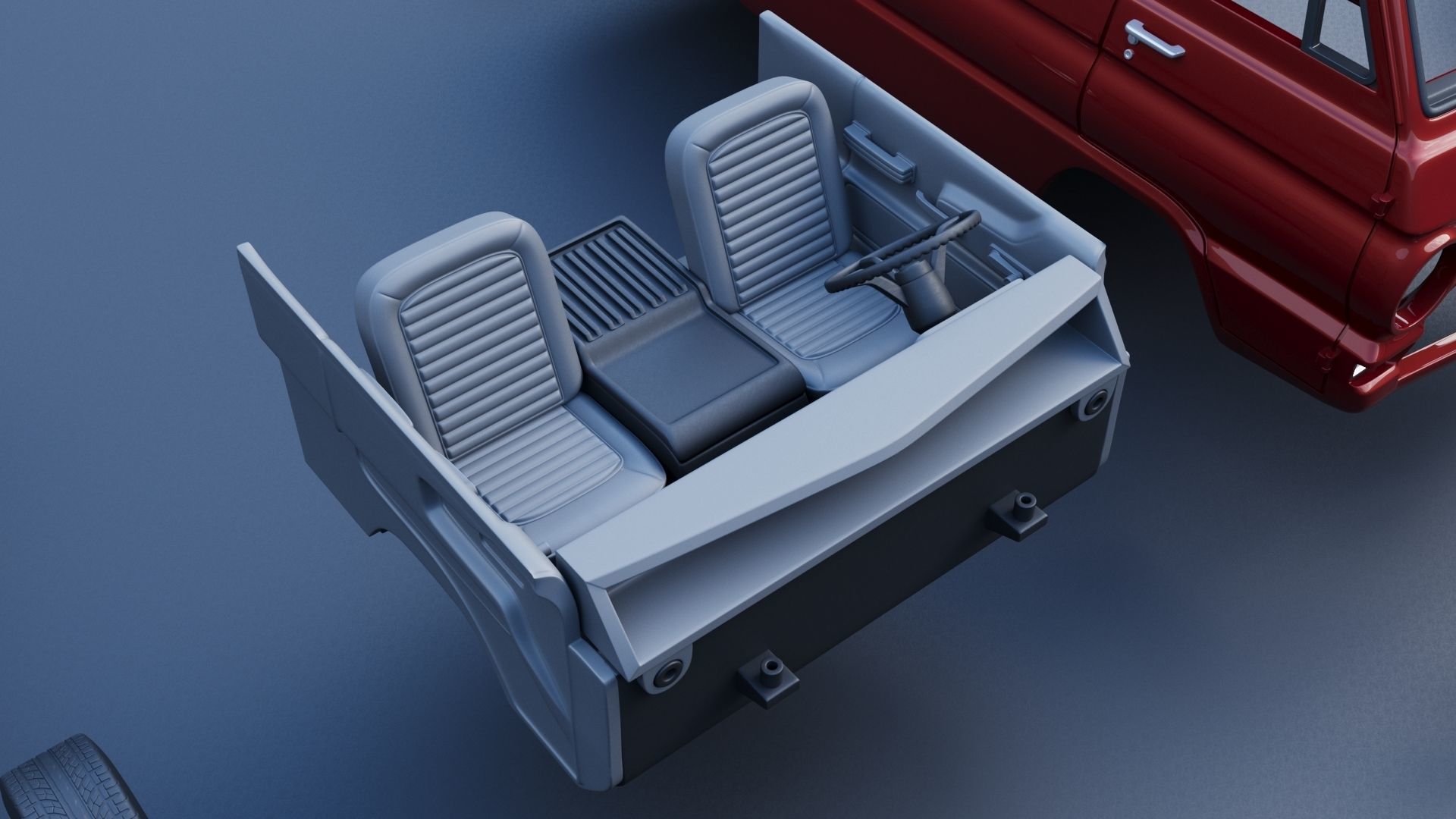 Dodge A100 Pickup 3D print model_15