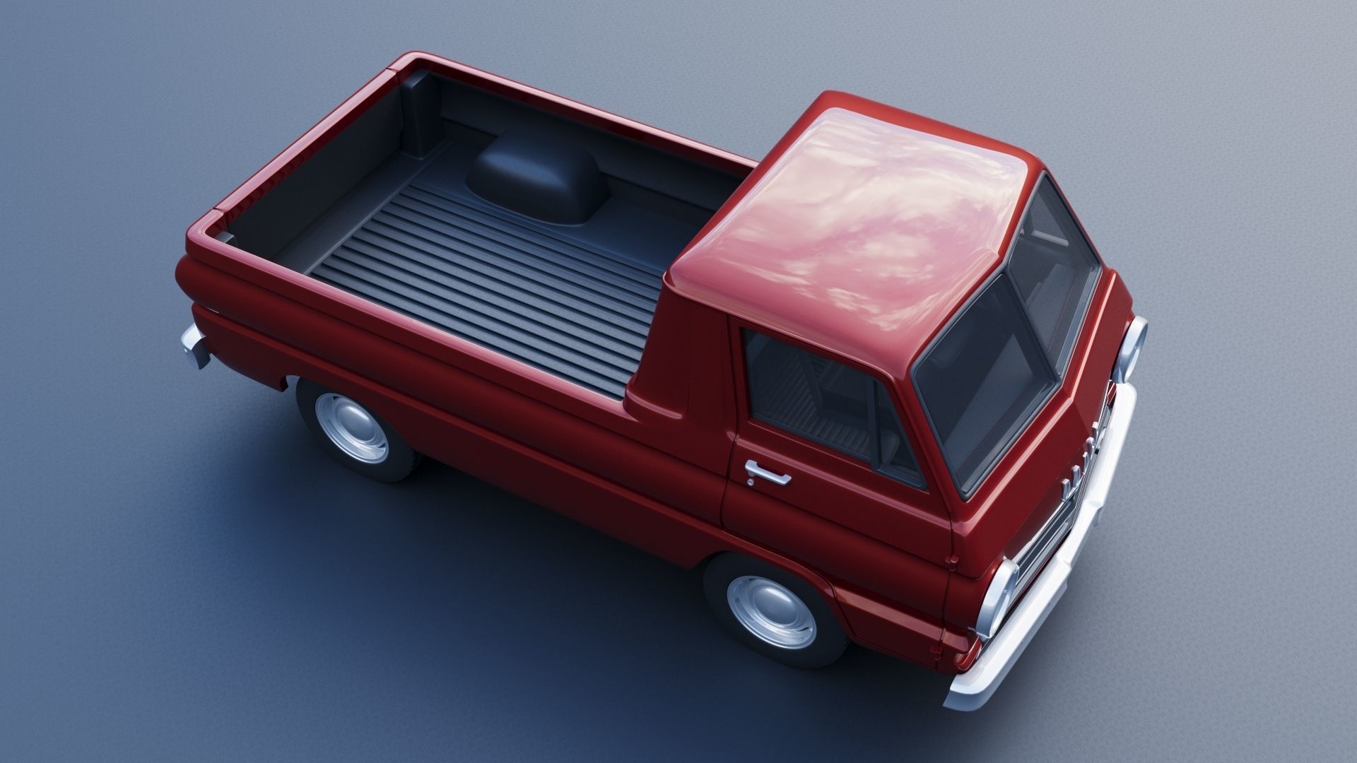 Dodge A100 Pickup 3D print model_9