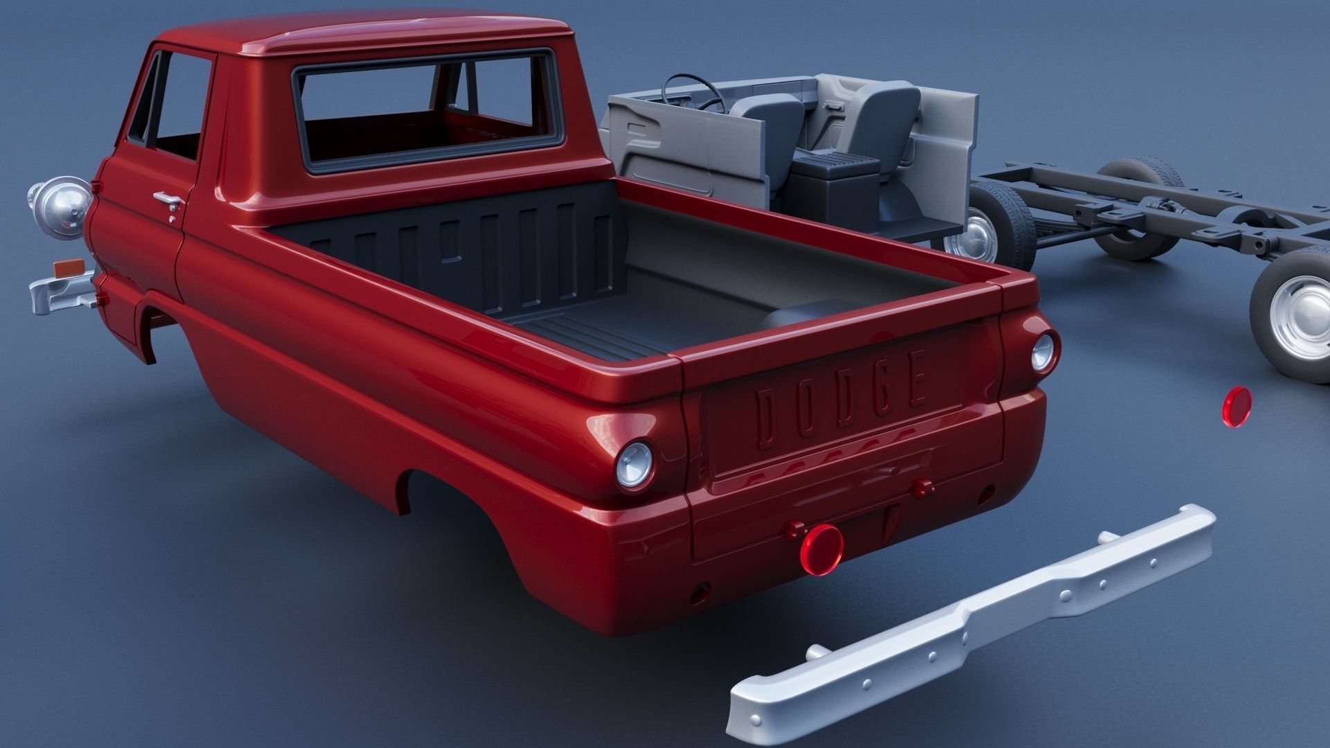 Dodge A100 Pickup 3D print model_13