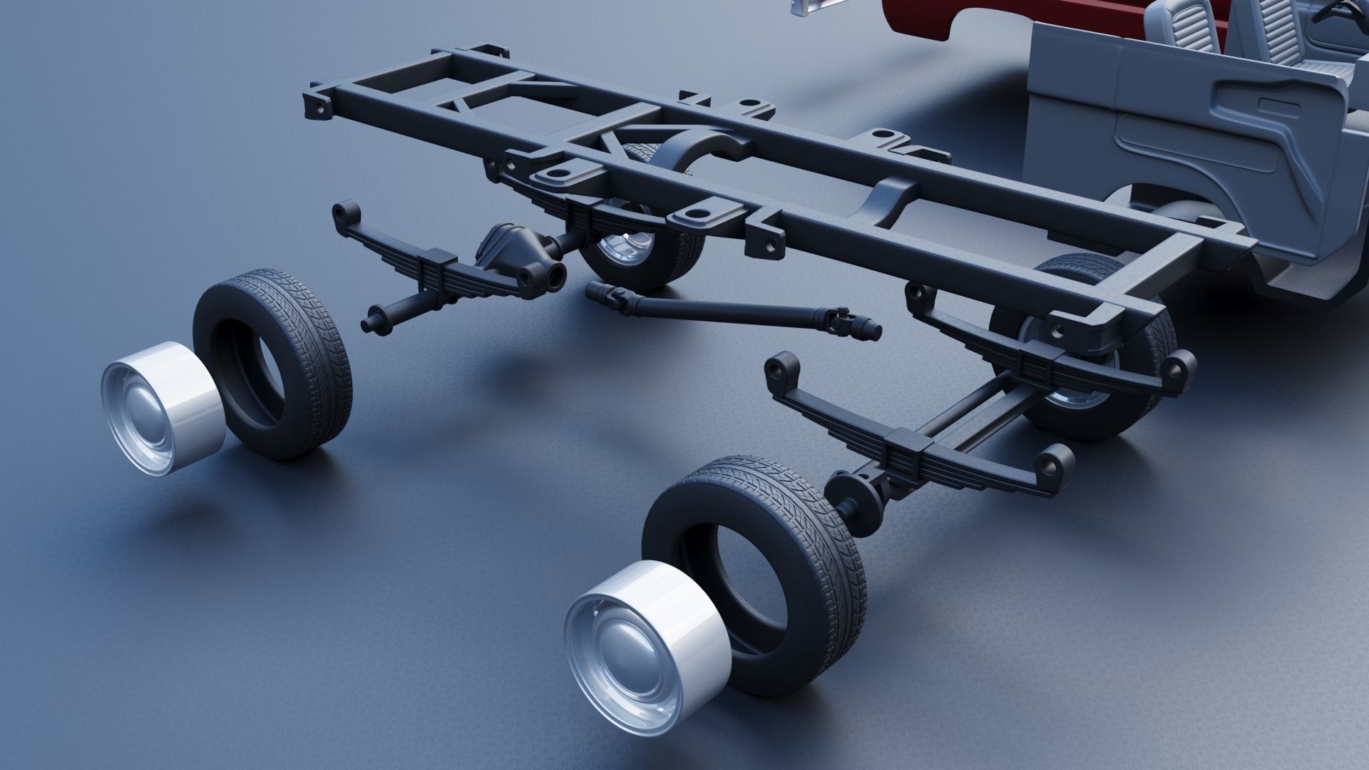 Dodge A100 Pickup 3D print model_19