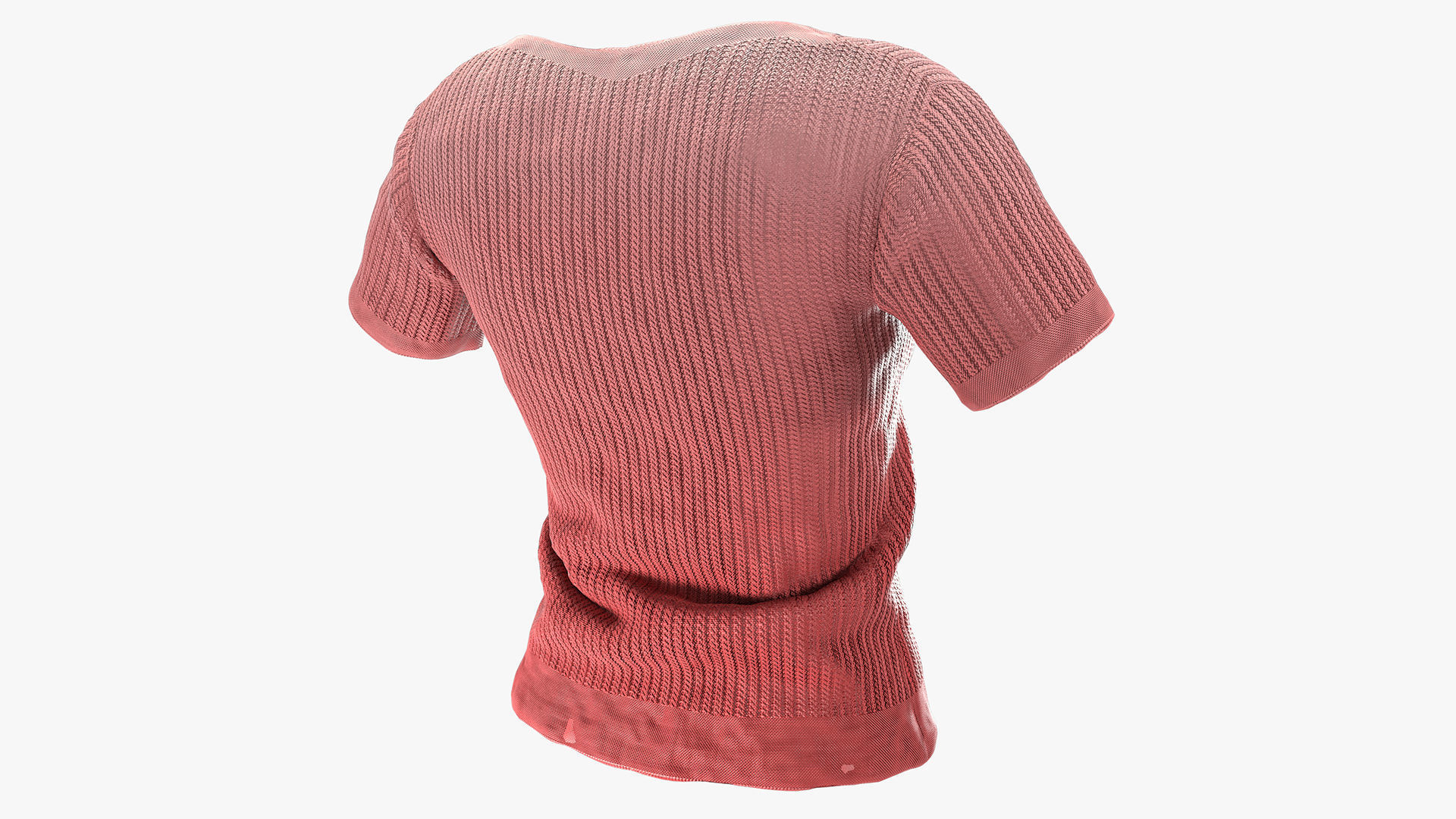 T-shirt Low-poly 3D model_3