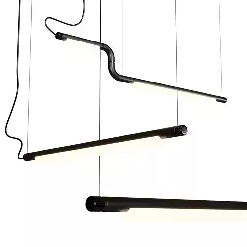 Pipeline CM2 LED Linear Suspension Light Low-poly 3D model
