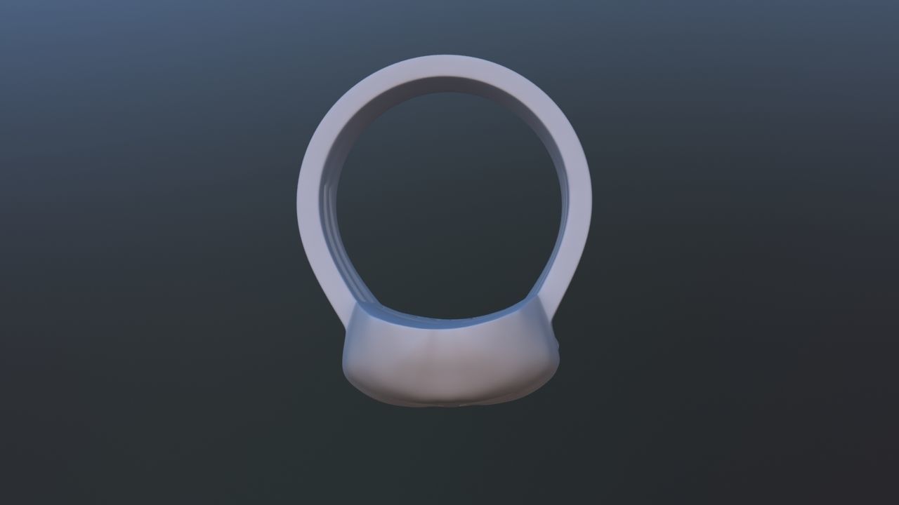 Smiling Skull Ring 3D print model_11