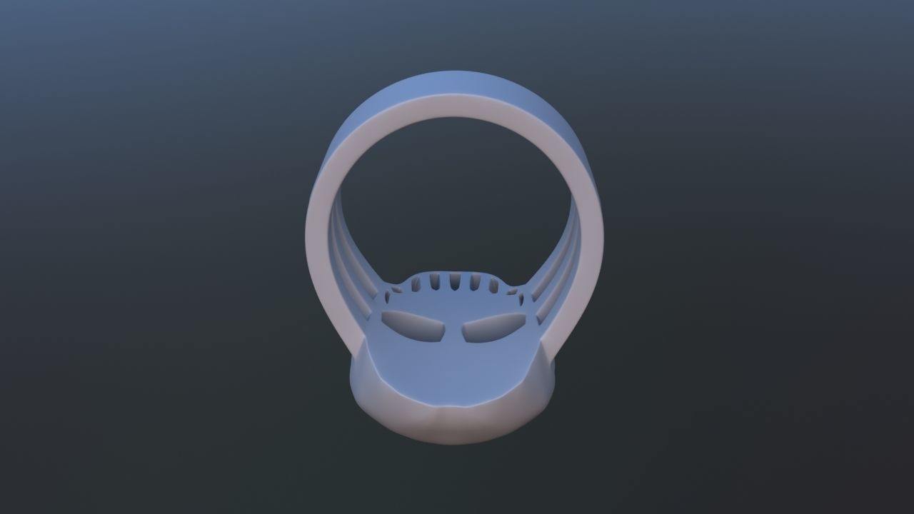Smiling Skull Ring 3D print model_10