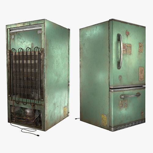 Old Refrigerator 3D model