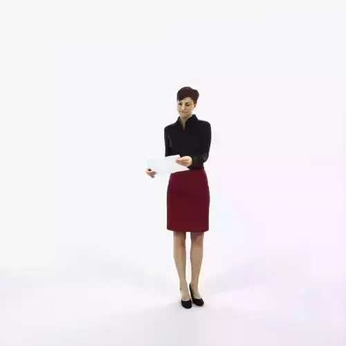 Luna 28K Documents Reading Reading Business Woman