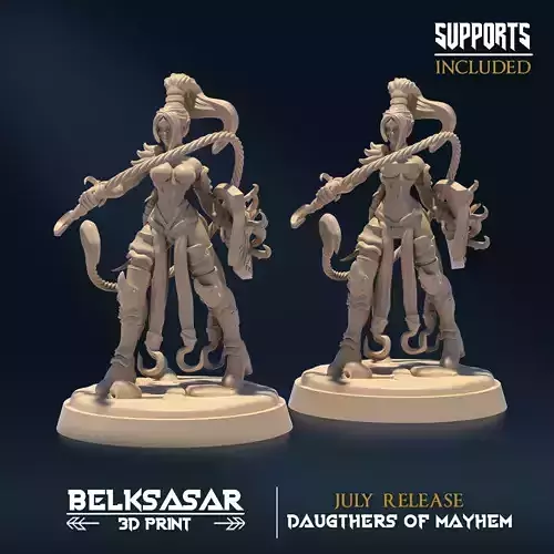 Sisters of Mayhem A Nude and Normal 3D print model
