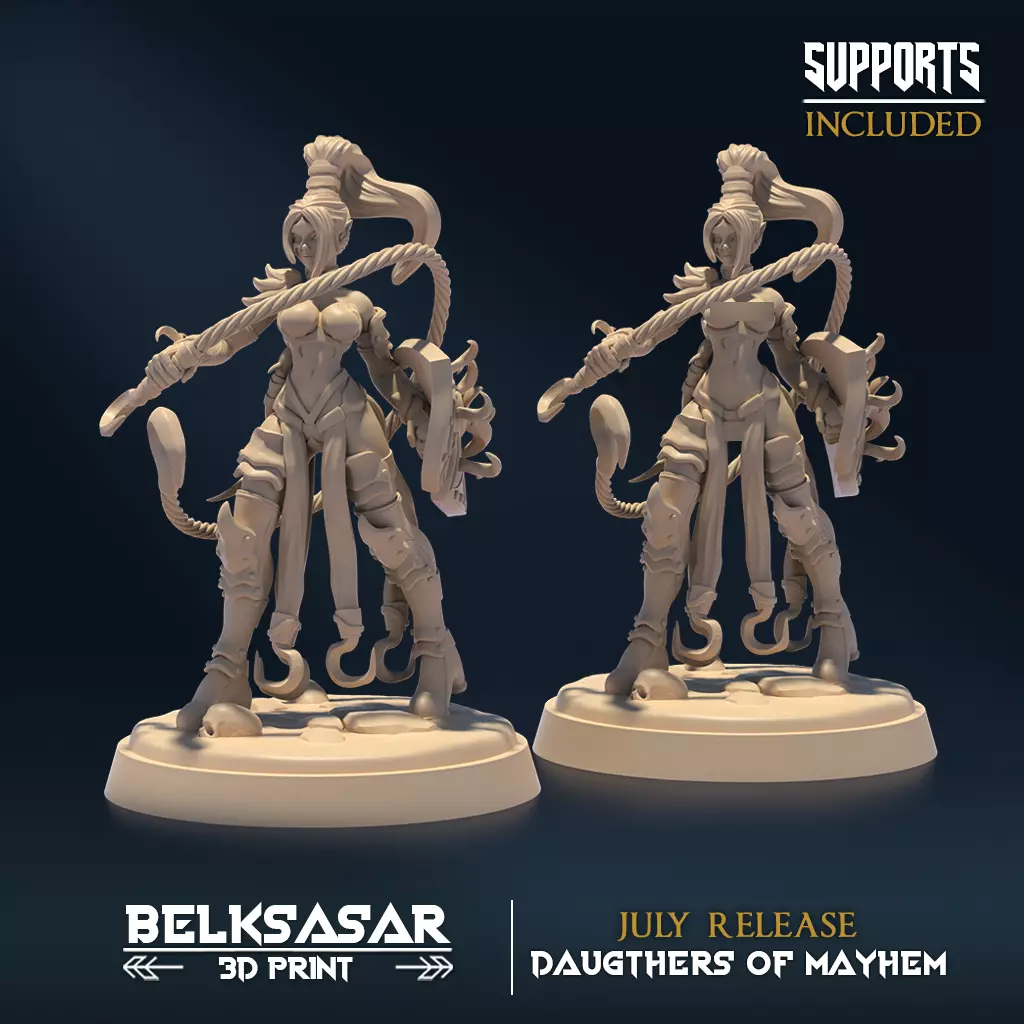 Sisters of Mayhem A Nude and Normal 3D print model_0