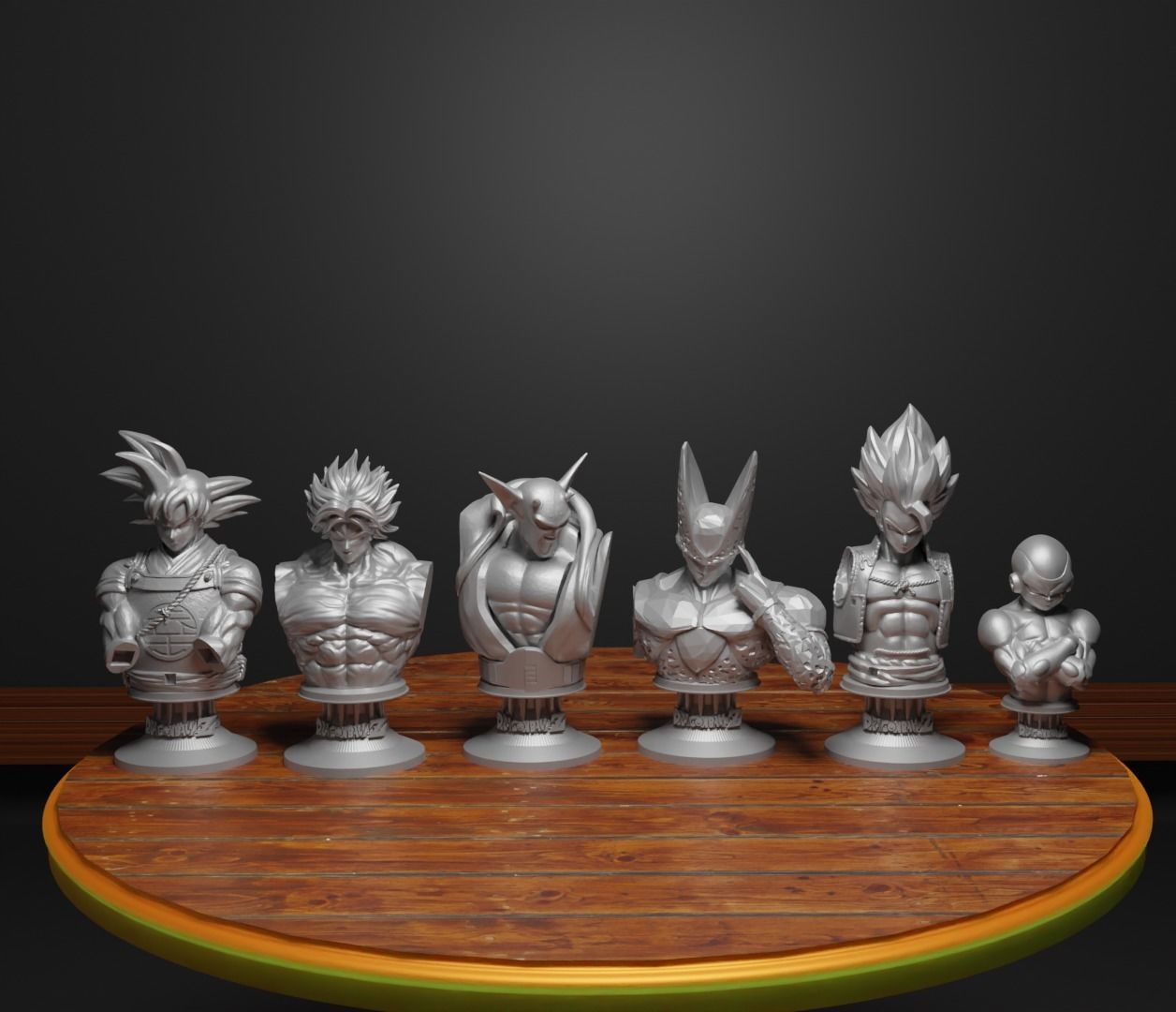 Anime Figure Chess Set Anime Character Chess Pieces V3 3D print model_5