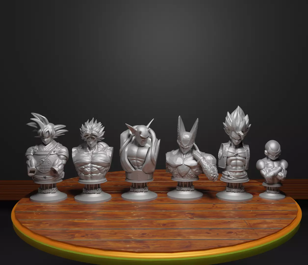 Anime Figure Chess Set Anime Character Chess Pieces V3 3D print model_0