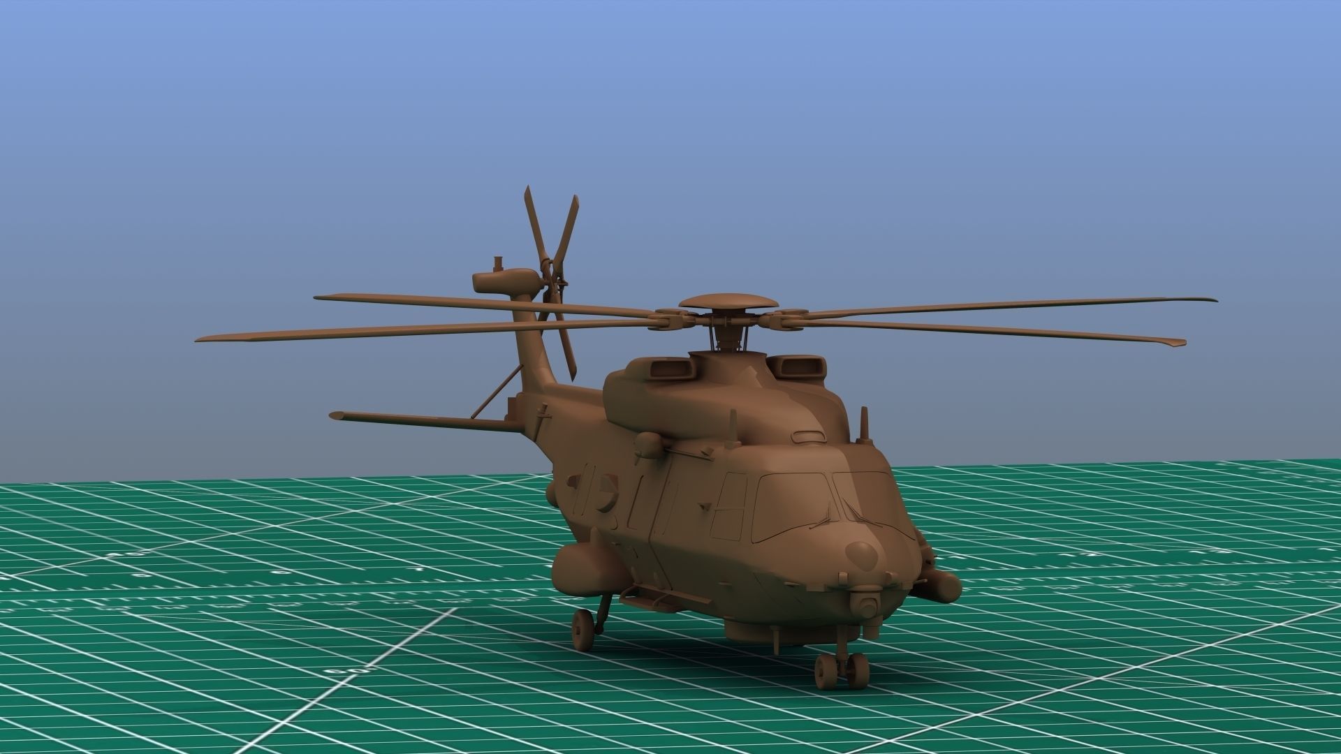 NH90 Helicopter 3D Print  3D print model_8