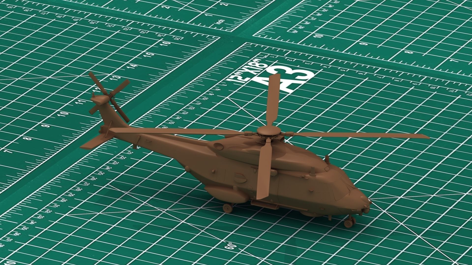 NH90 Helicopter 3D Print  3D print model_12