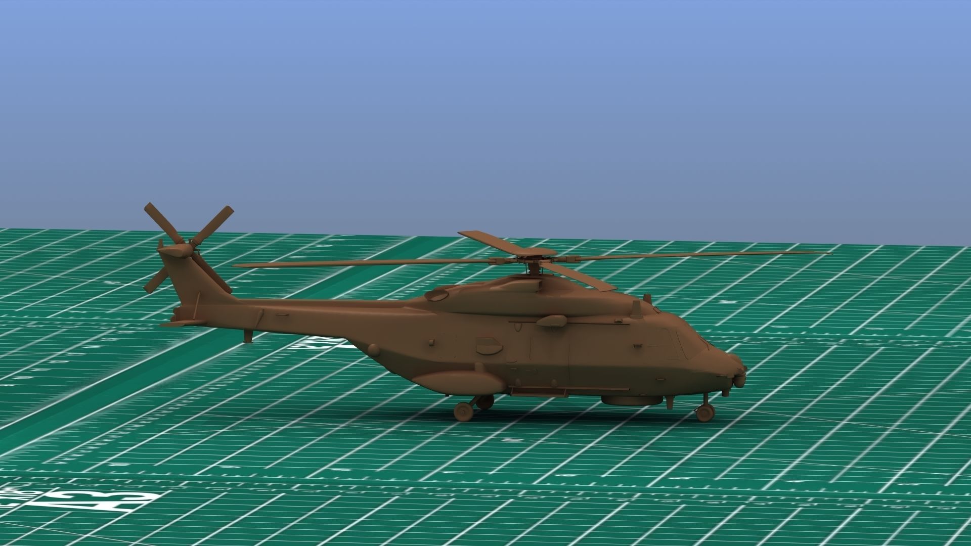 NH90 Helicopter 3D Print  3D print model_11