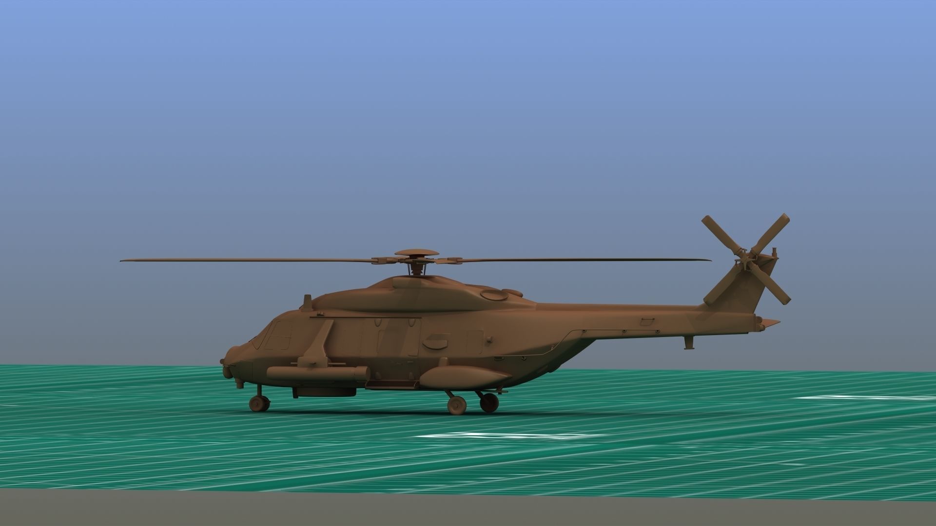 NH90 Helicopter 3D Print  3D print model_4