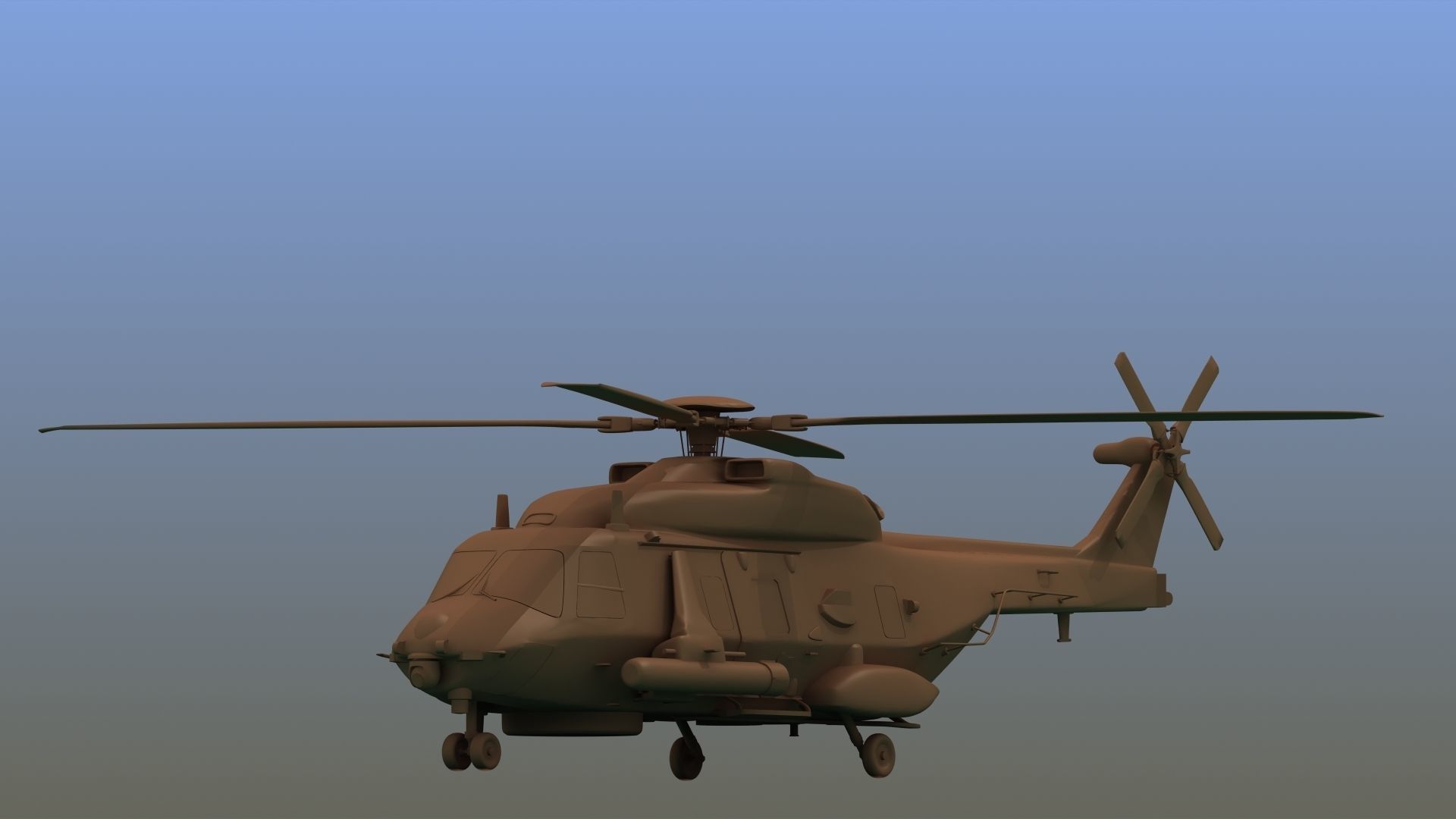 NH90 Helicopter 3D Print  3D print model_17