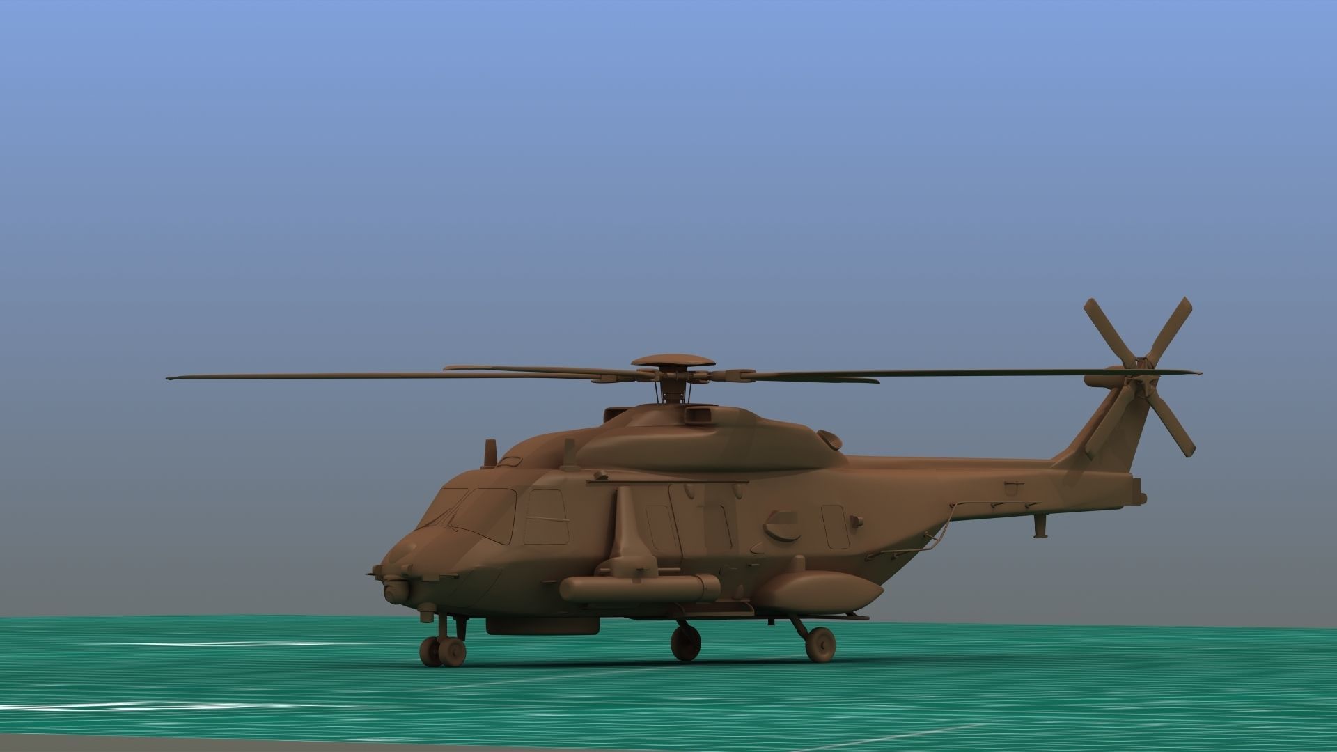 NH90 Helicopter 3D Print  3D print model_6