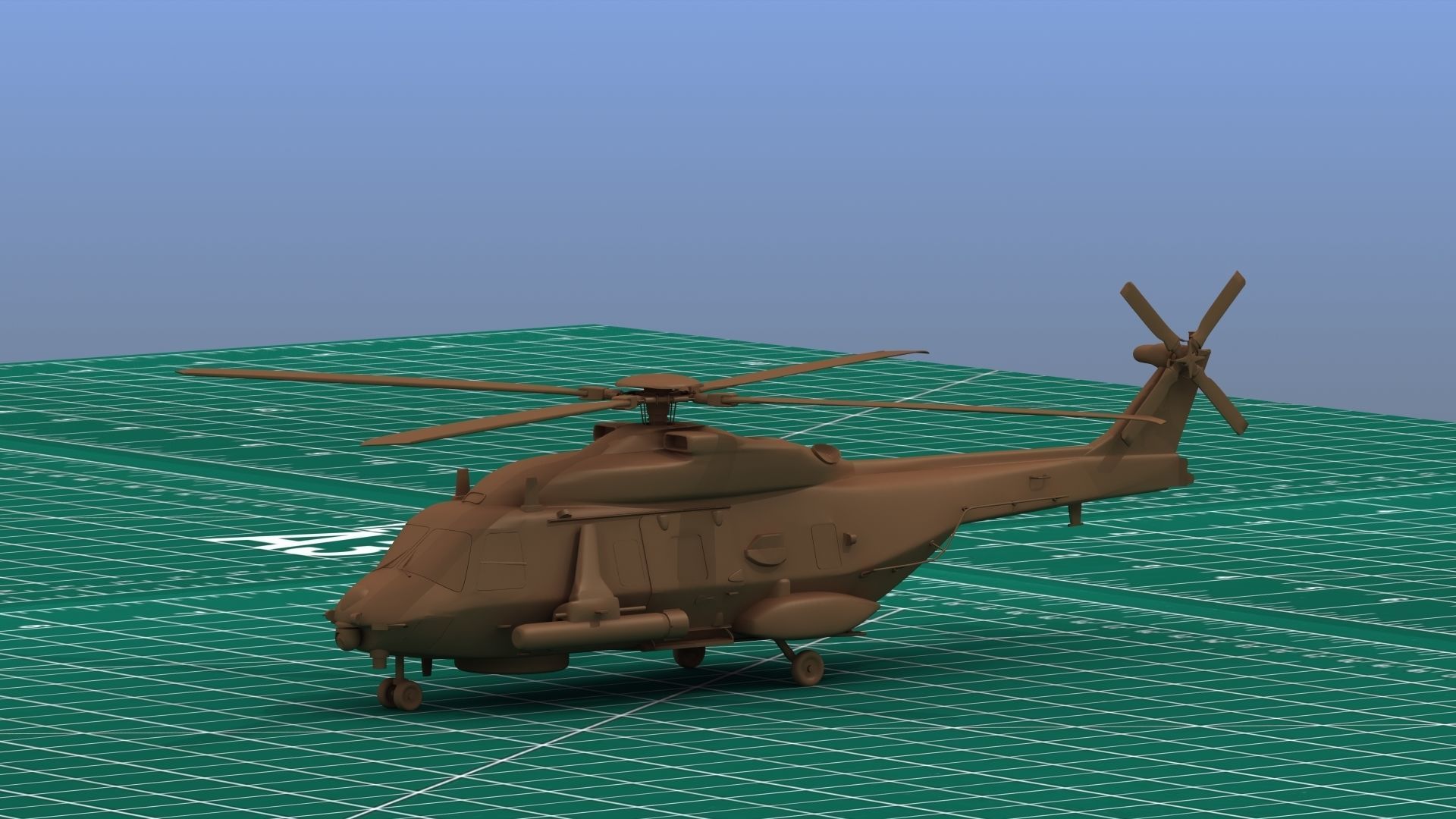 NH90 Helicopter 3D Print  3D print model_3