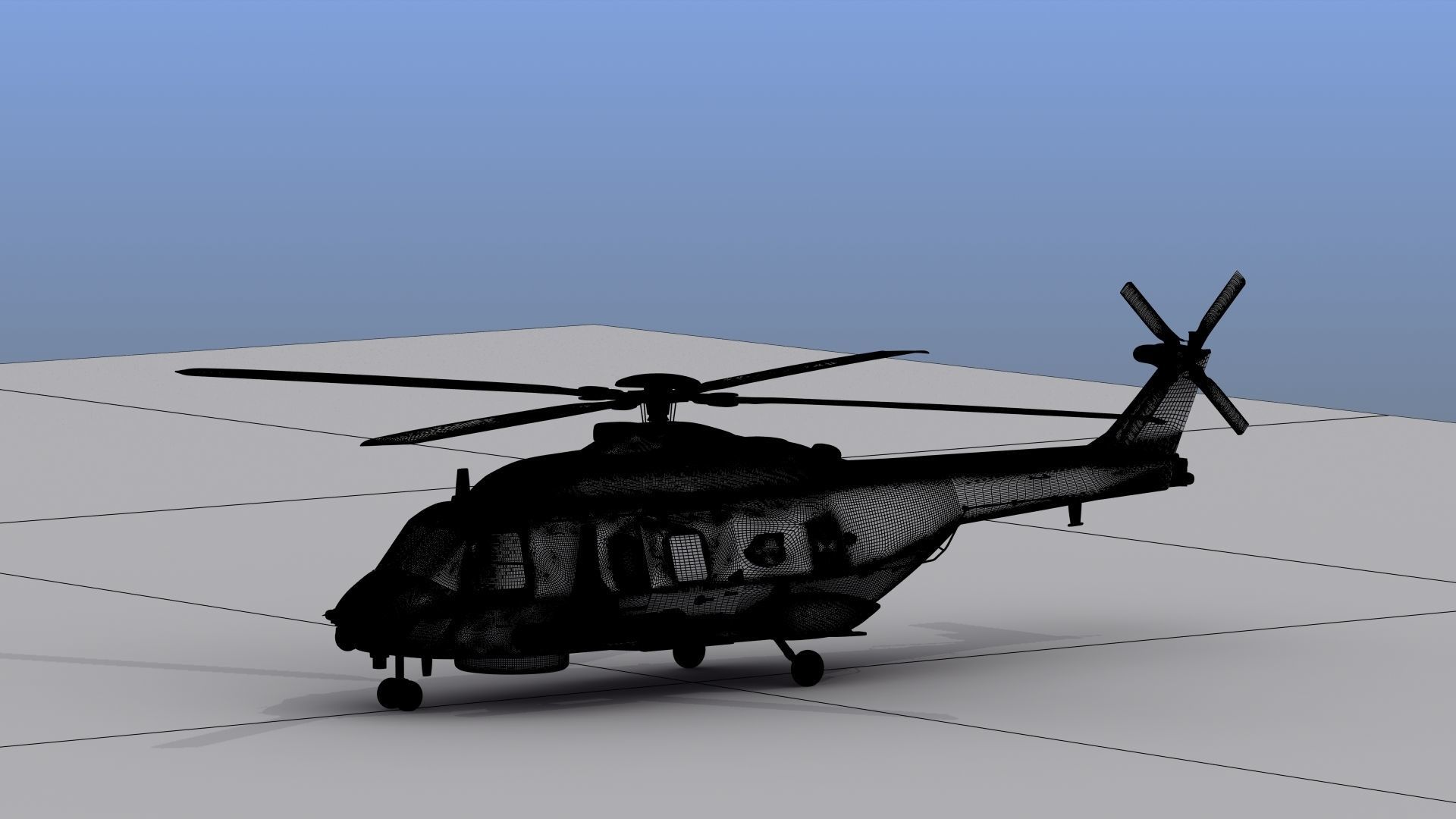 NH90 Helicopter 3D Print  3D print model_21