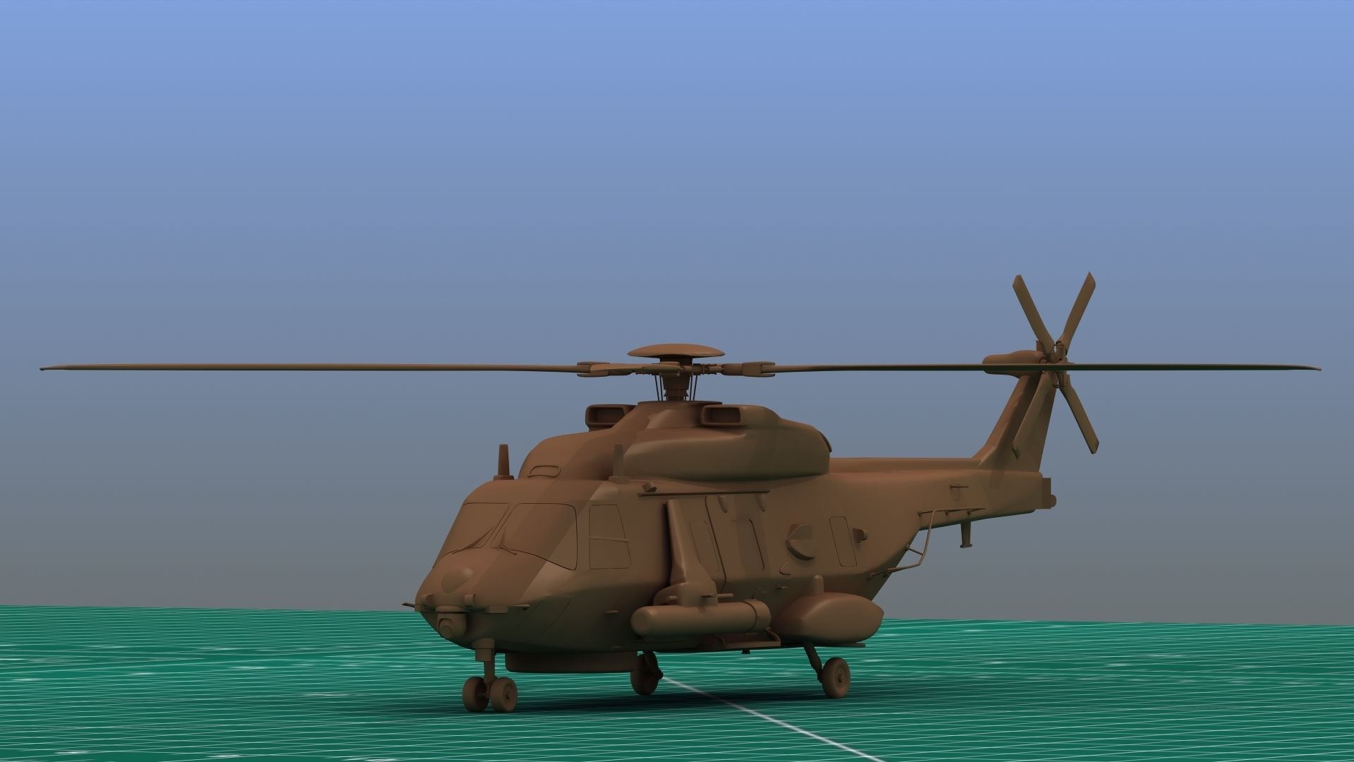NH90 Helicopter 3D Print  3D print model_7