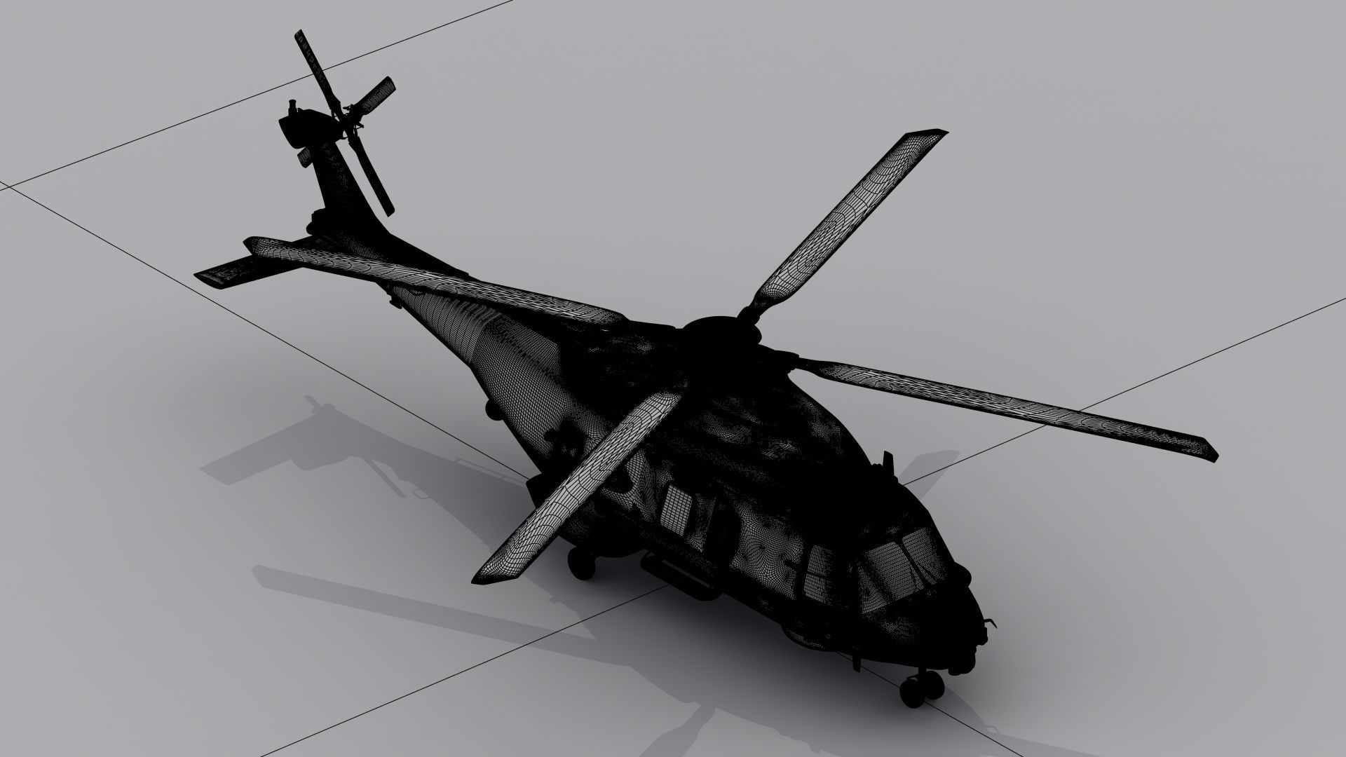 NH90 Helicopter 3D Print  3D print model_19