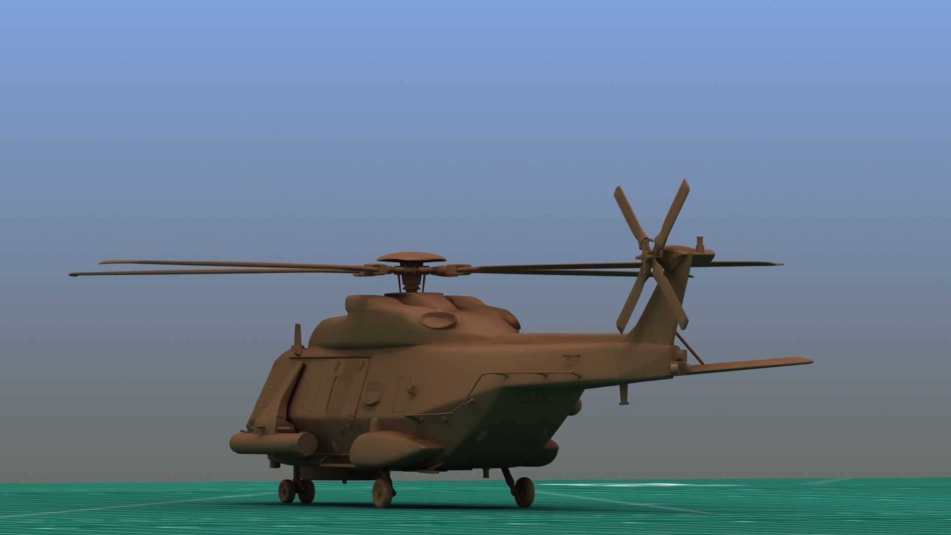 NH90 Helicopter 3D Print  3D print model_5
