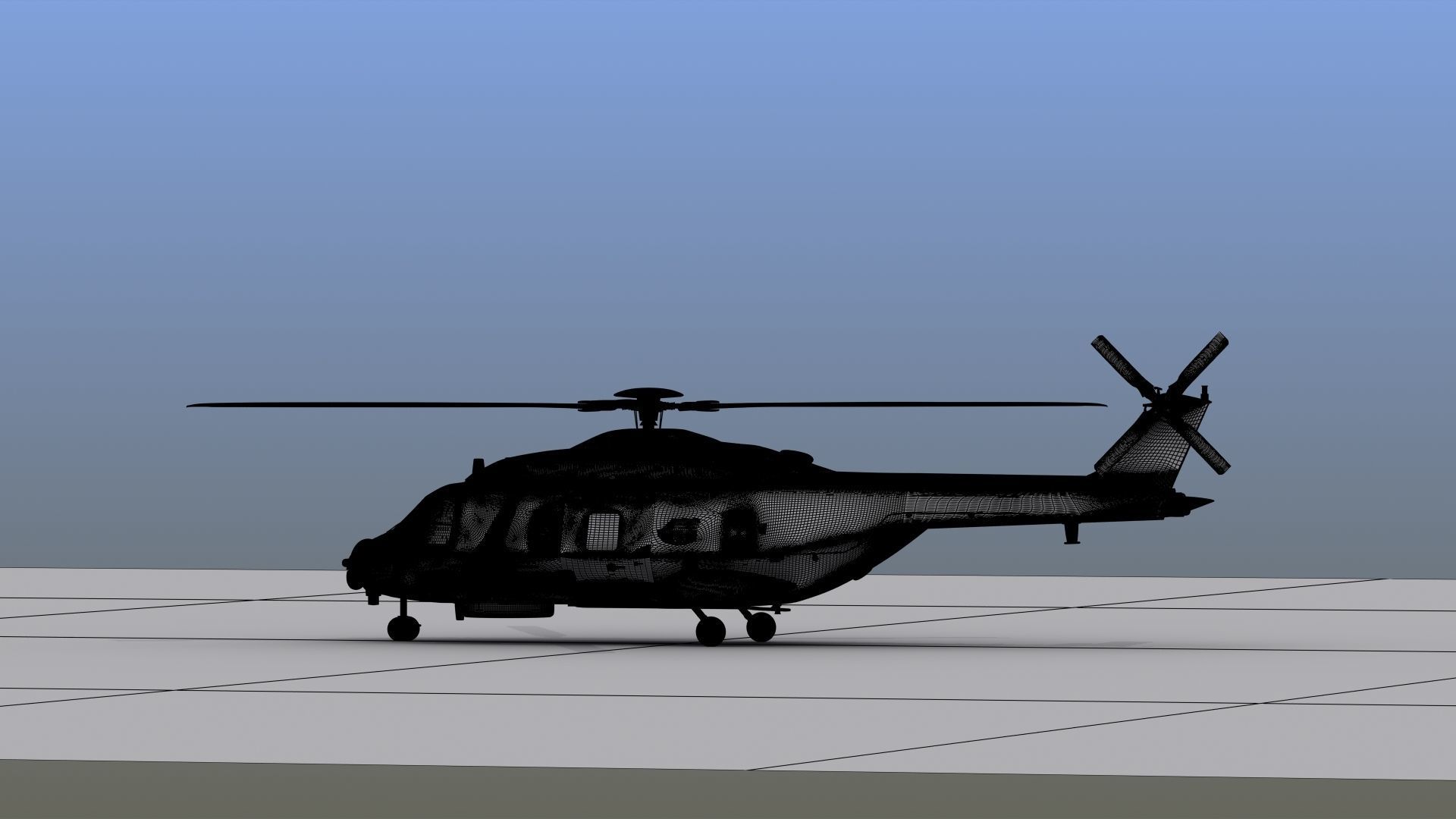 NH90 Helicopter 3D Print  3D print model_22