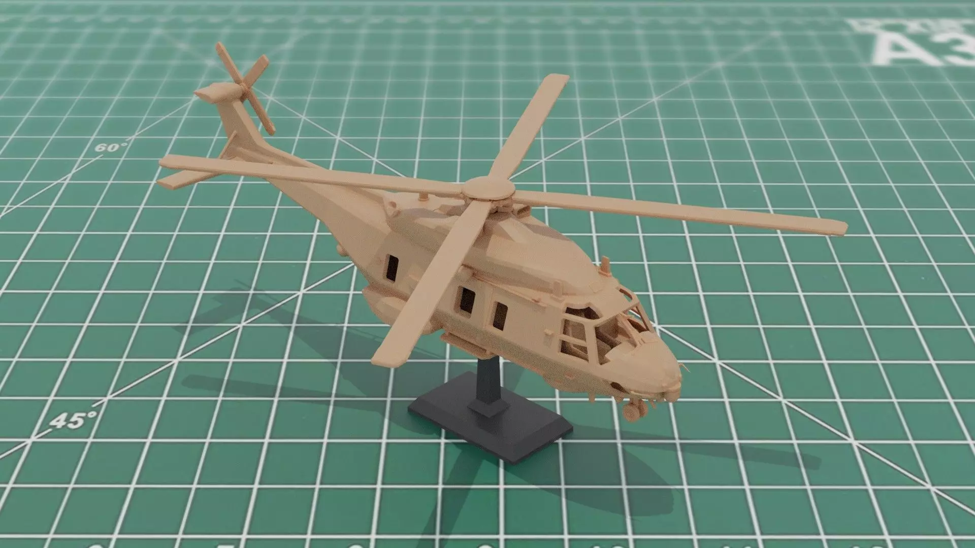 NH90 Naval Helicopter 3D Print 3D print model