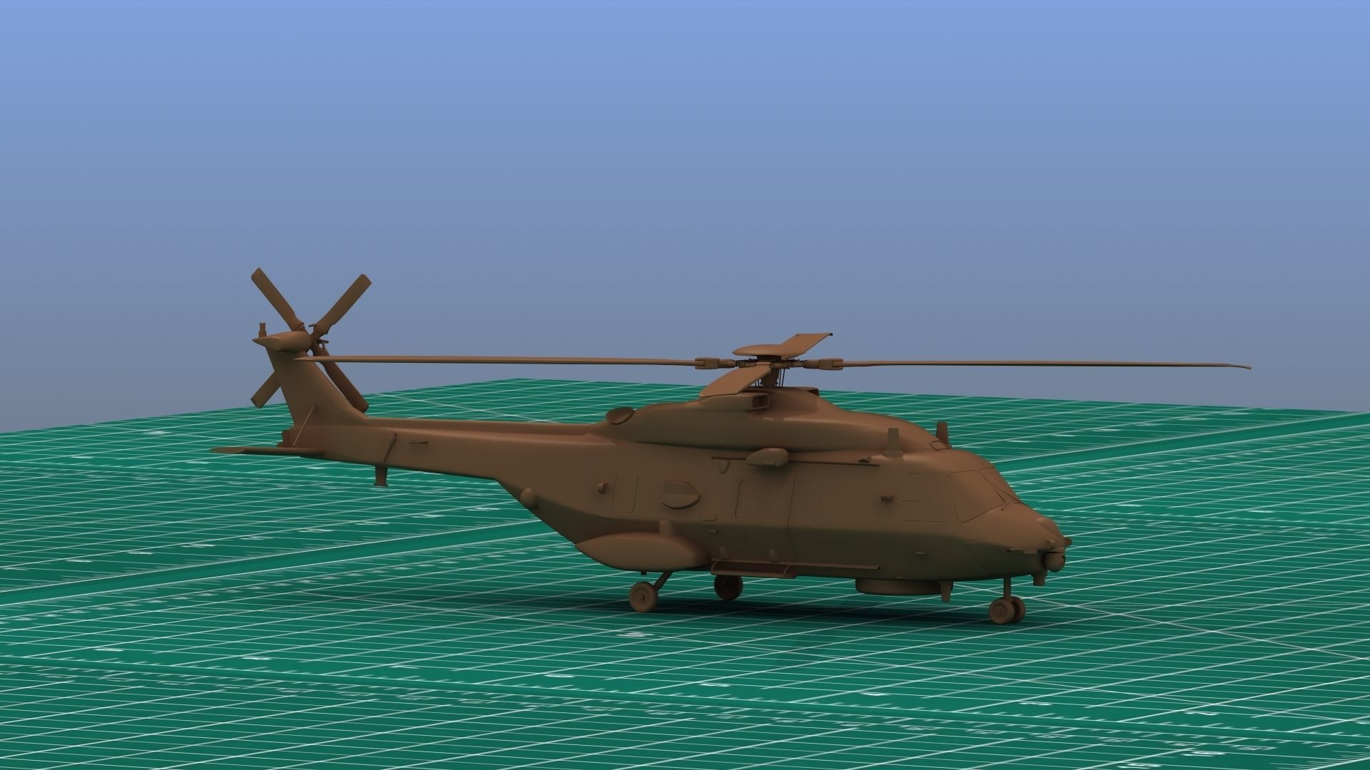 NH90 Helicopter 3D Print  3D print model_9