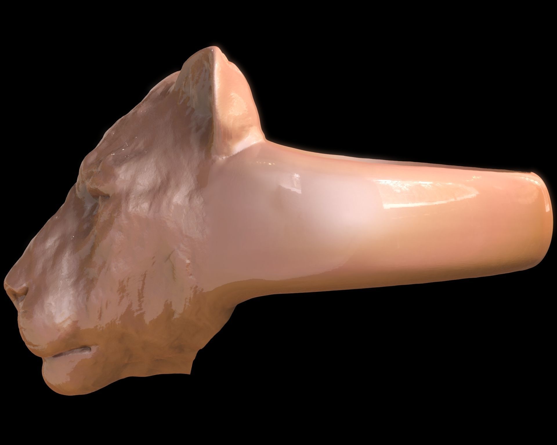 Lioness Ring 3D print model_19